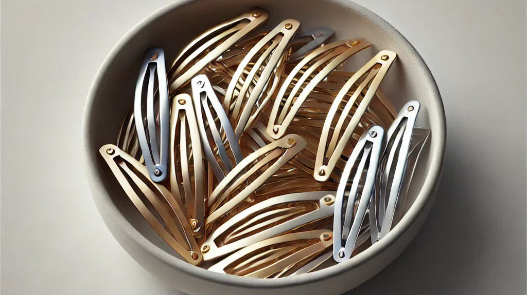 Haarspangen Gold und Silber