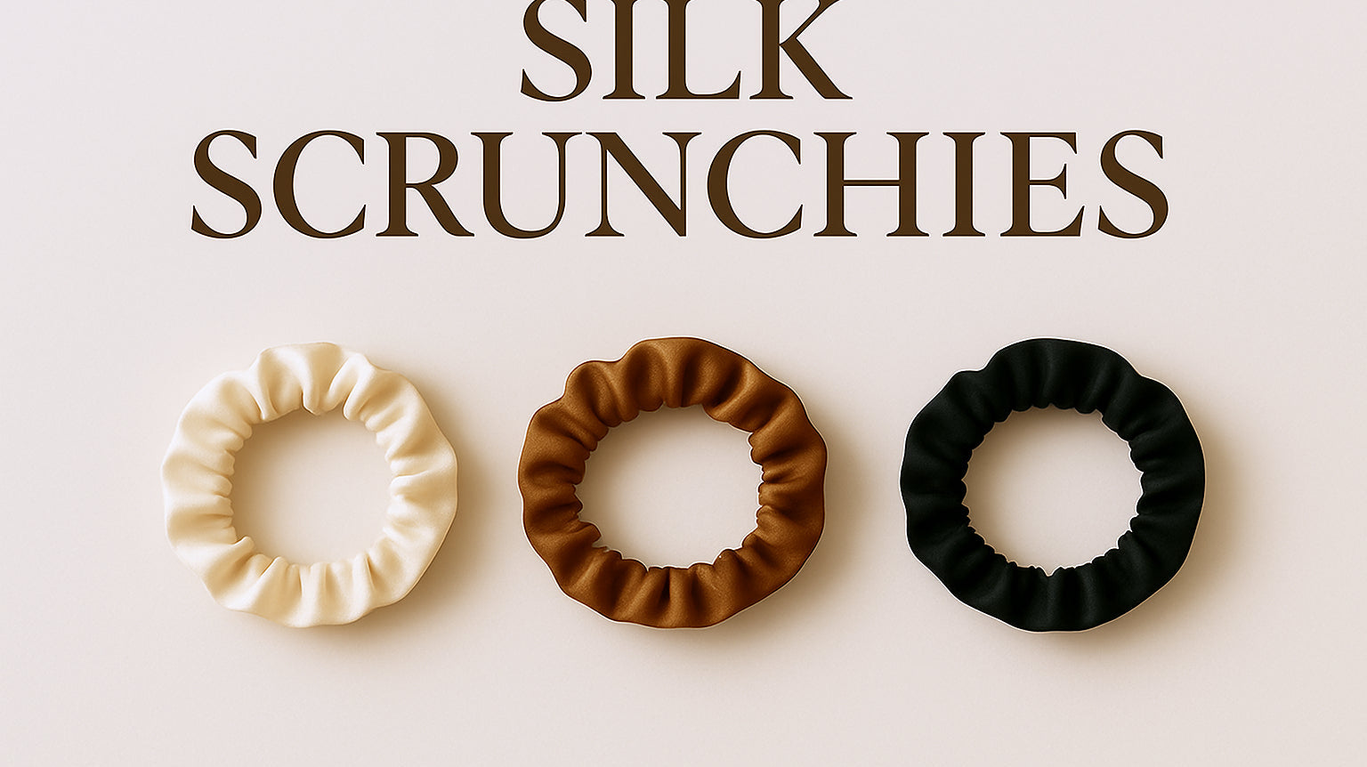 silk scrunchies