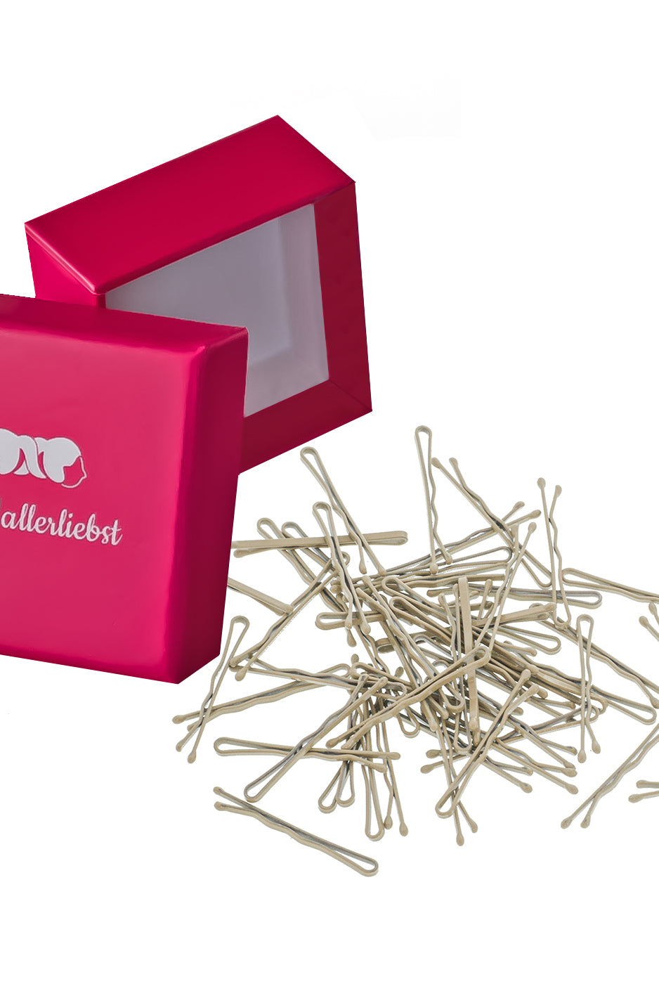 Bobby Pins mini (beige | 50 Stück | 34mm) - HAARallerliebst
