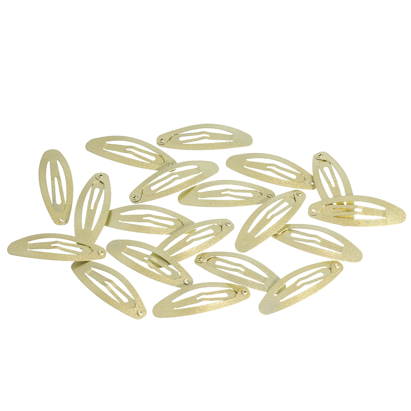 Haarspangen gold Oval (Schimmernd | 20 Stück | 5cm) - HAARallerliebst