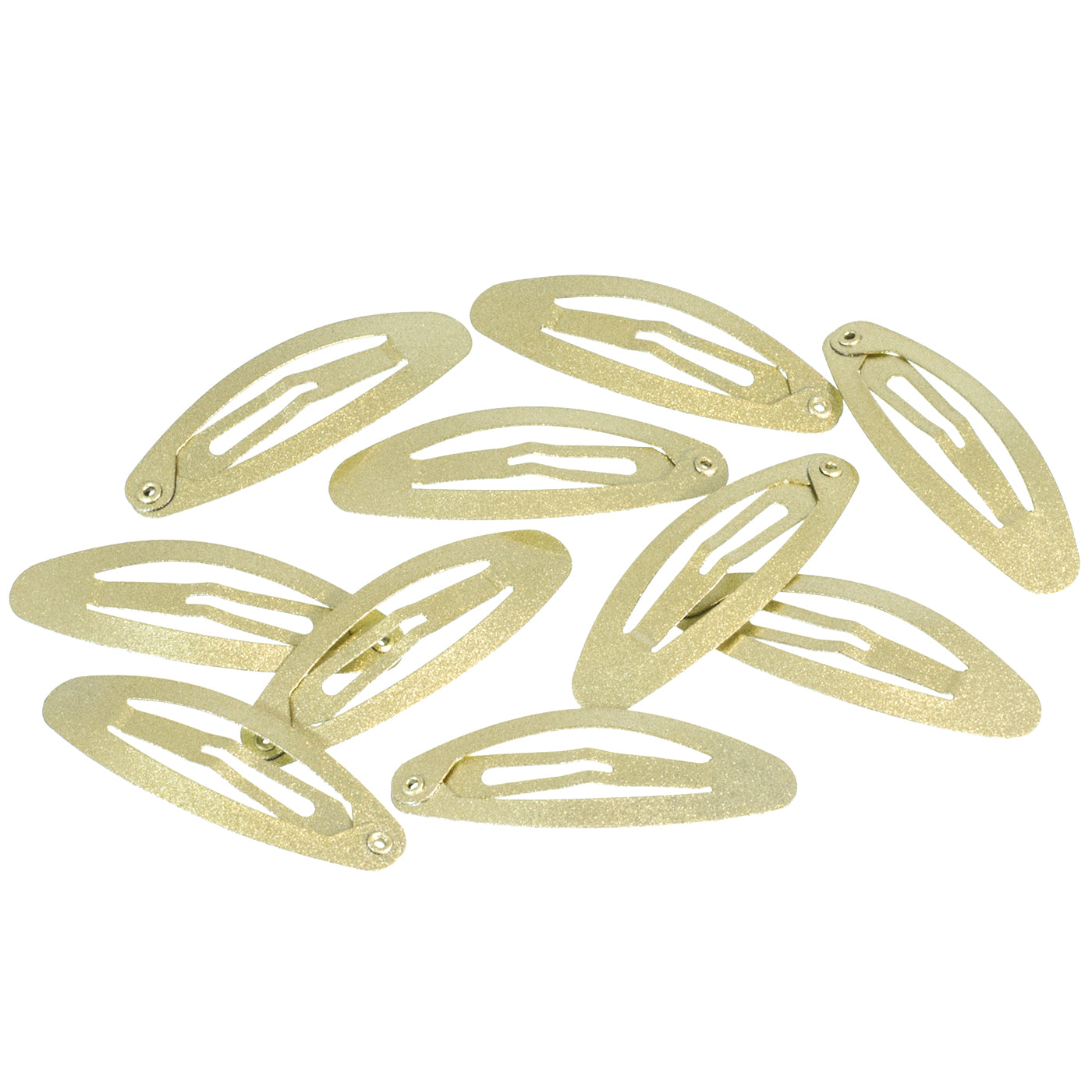 Haarspangen gold Oval (schimmernd | 10 Stück | 5cm) - HAARallerliebst