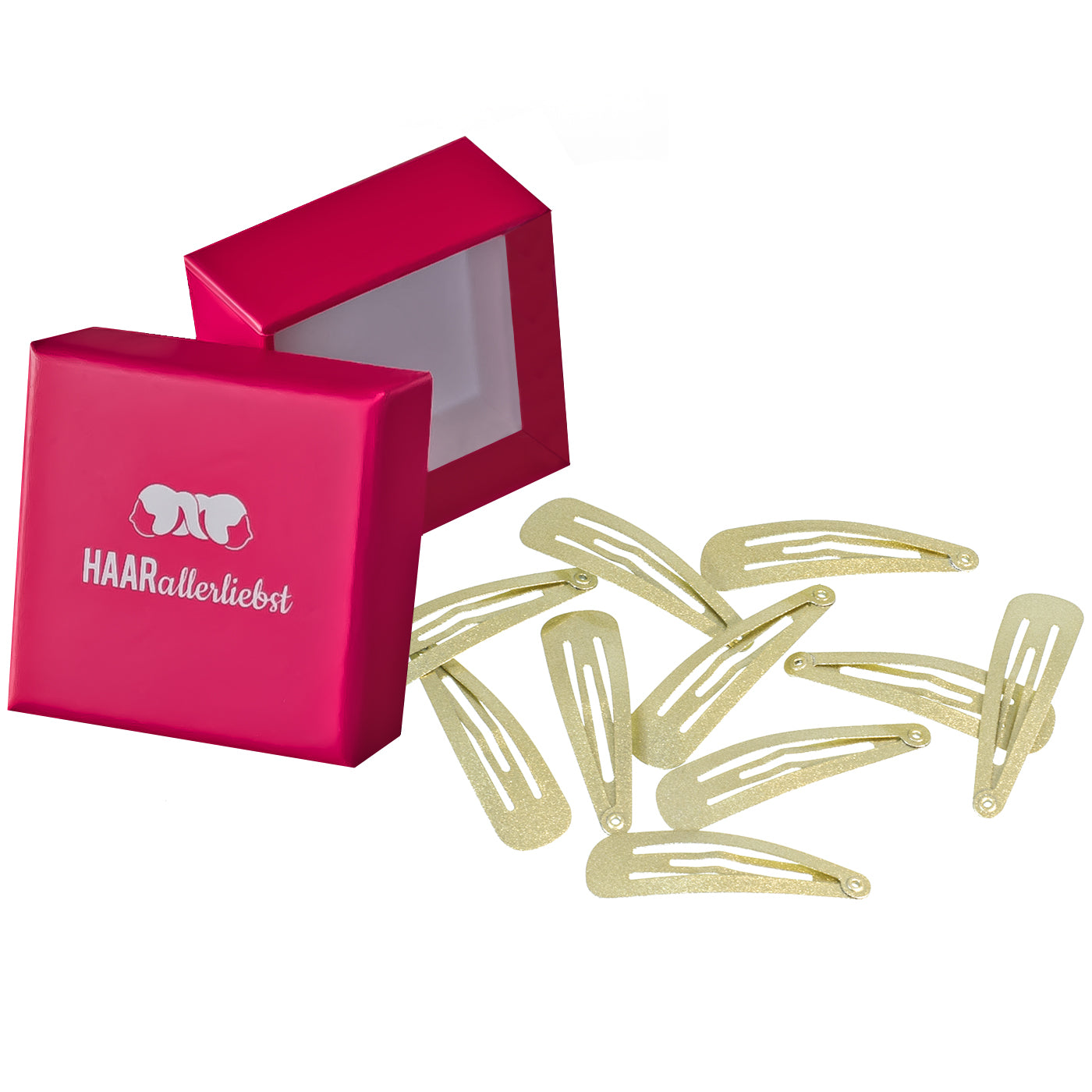 Haarspangen (Gold Schimmernd | 10 Stück | 5cm) - HAARallerliebst