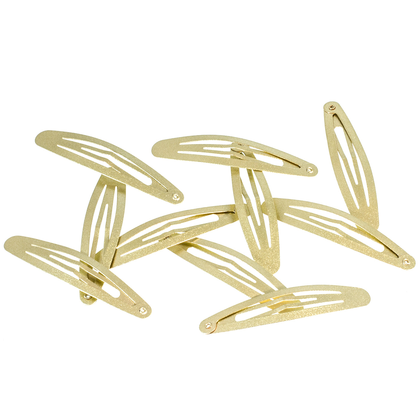Haarspange gold Oval (schimmernd | 10 Stück | 6cm) - HAARallerliebst