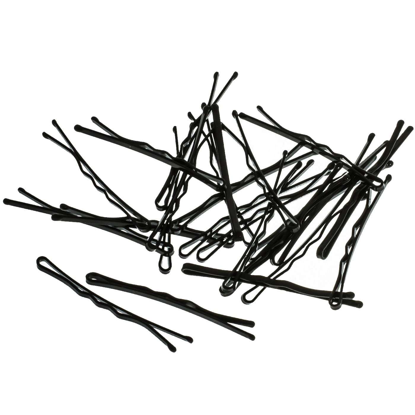 Starke Bobby Pins MORE GRIP (schwarz | 24 Stück | 5cm | Anti Rutsch Beschichtung) - HAARallerliebst