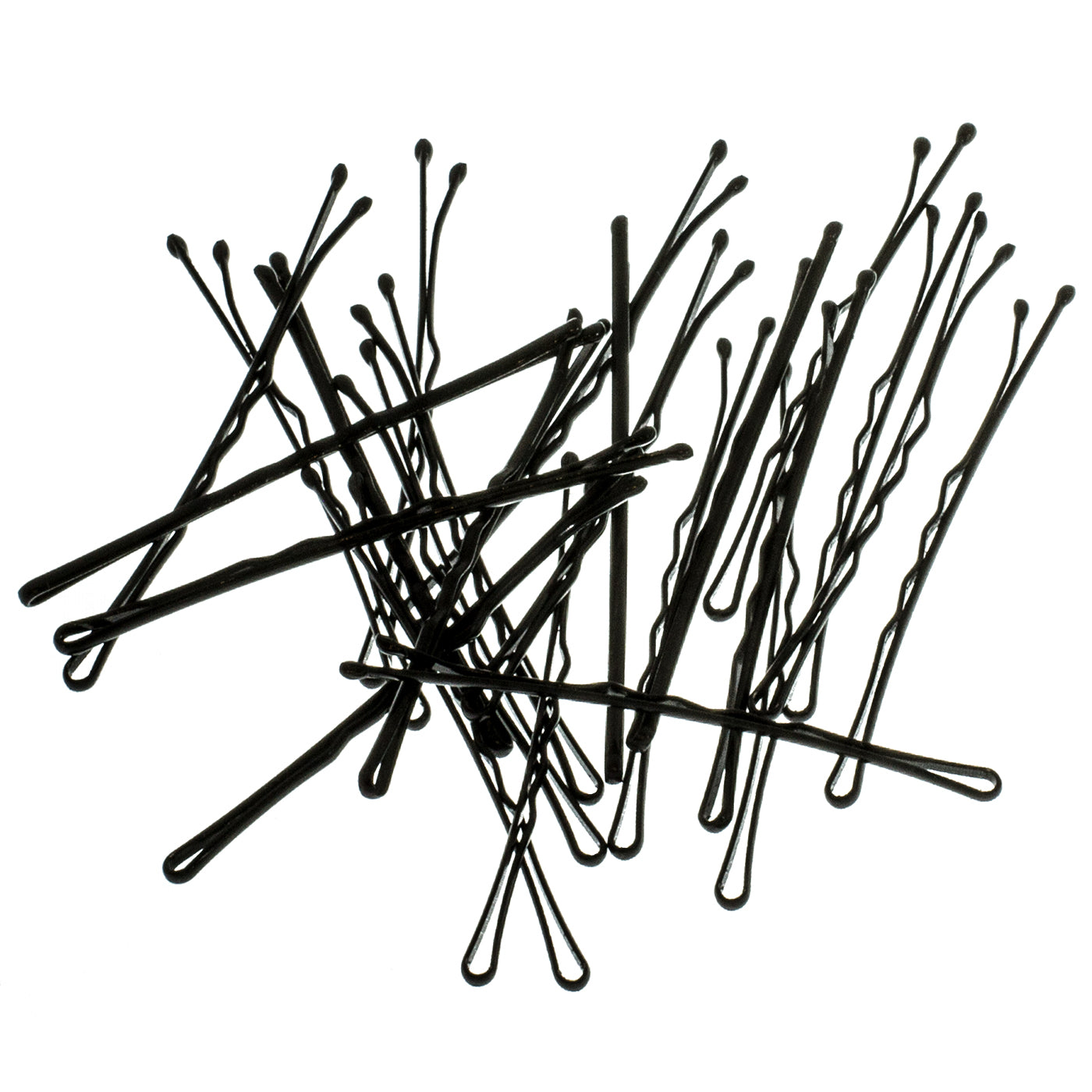 STARKE BOBBY PINS MORE GRIP (schwarz | 24 Stück | 6cm | Anti Rutsch Beschichtung) - HAARallerliebst