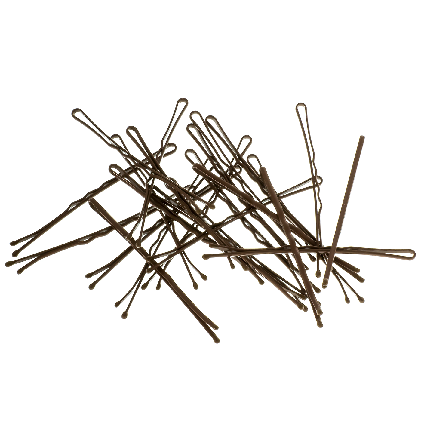 Bobby Pins MORE GRIP (braun | 24 Stück | 6cm | Anti Rutsch Beschichtung) - HAARallerliebst