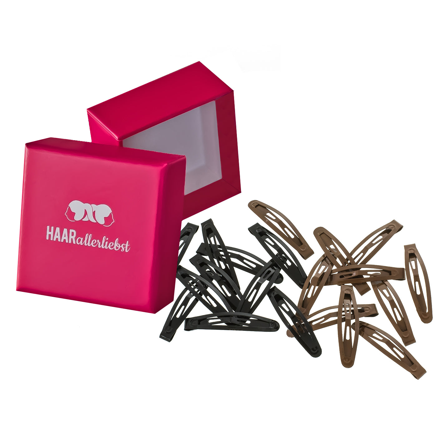 Haarspangen Set klein (schwarz braun | 20 Stück | 4,3cm) - HAARallerliebst