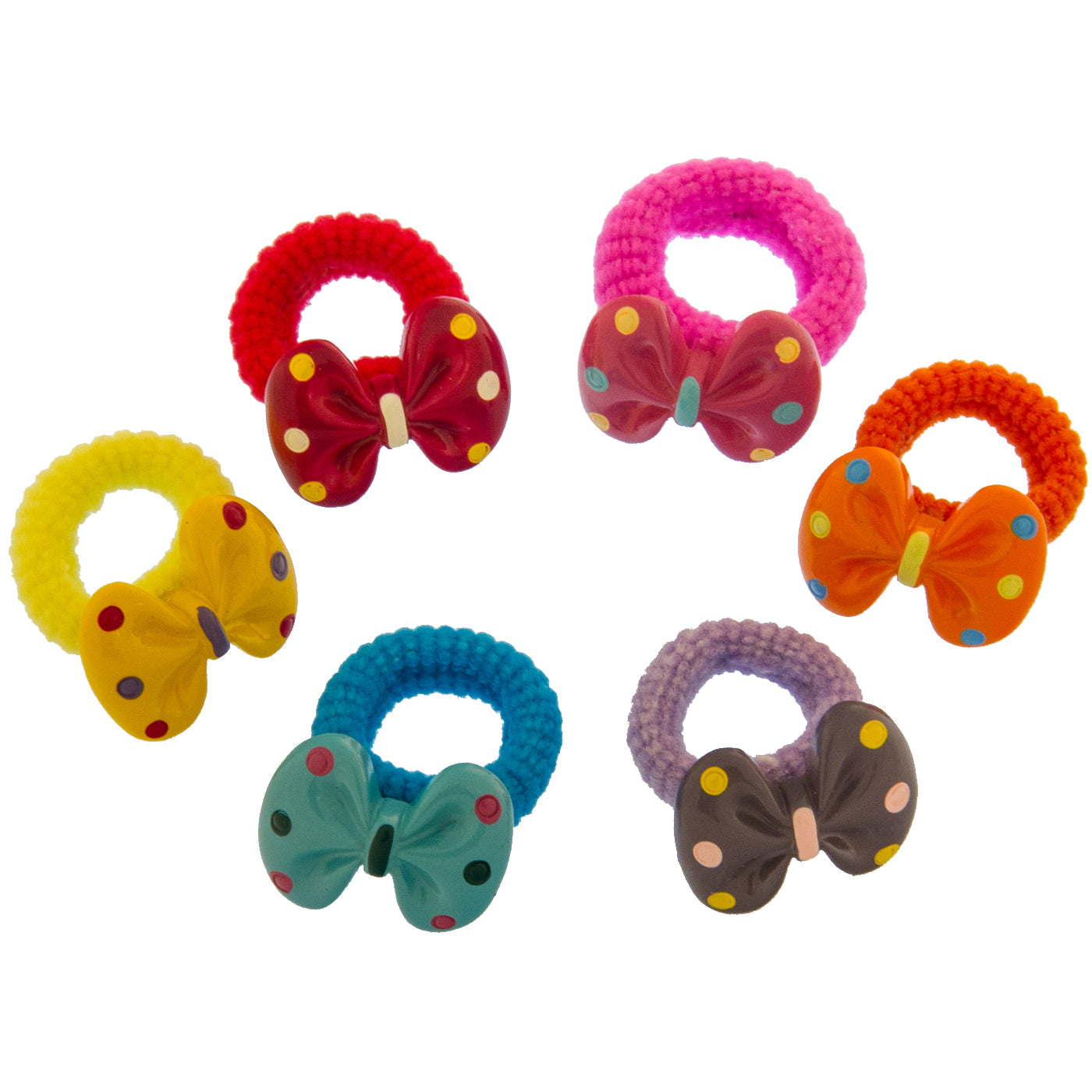 Haargummi Set Schleifen (bunt | 6 Stück) - HAARallerliebst