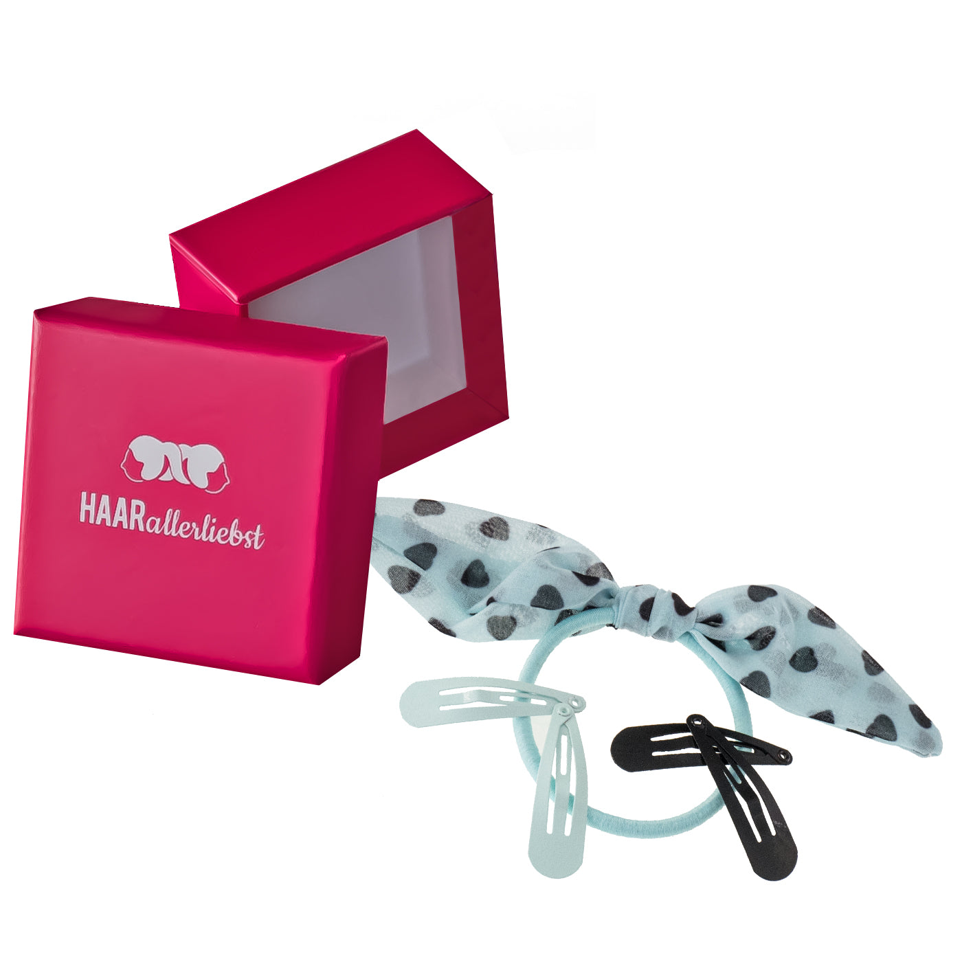 Haarschmuck Set (türkis schwarz | 5 Stück) - HAARallerliebst