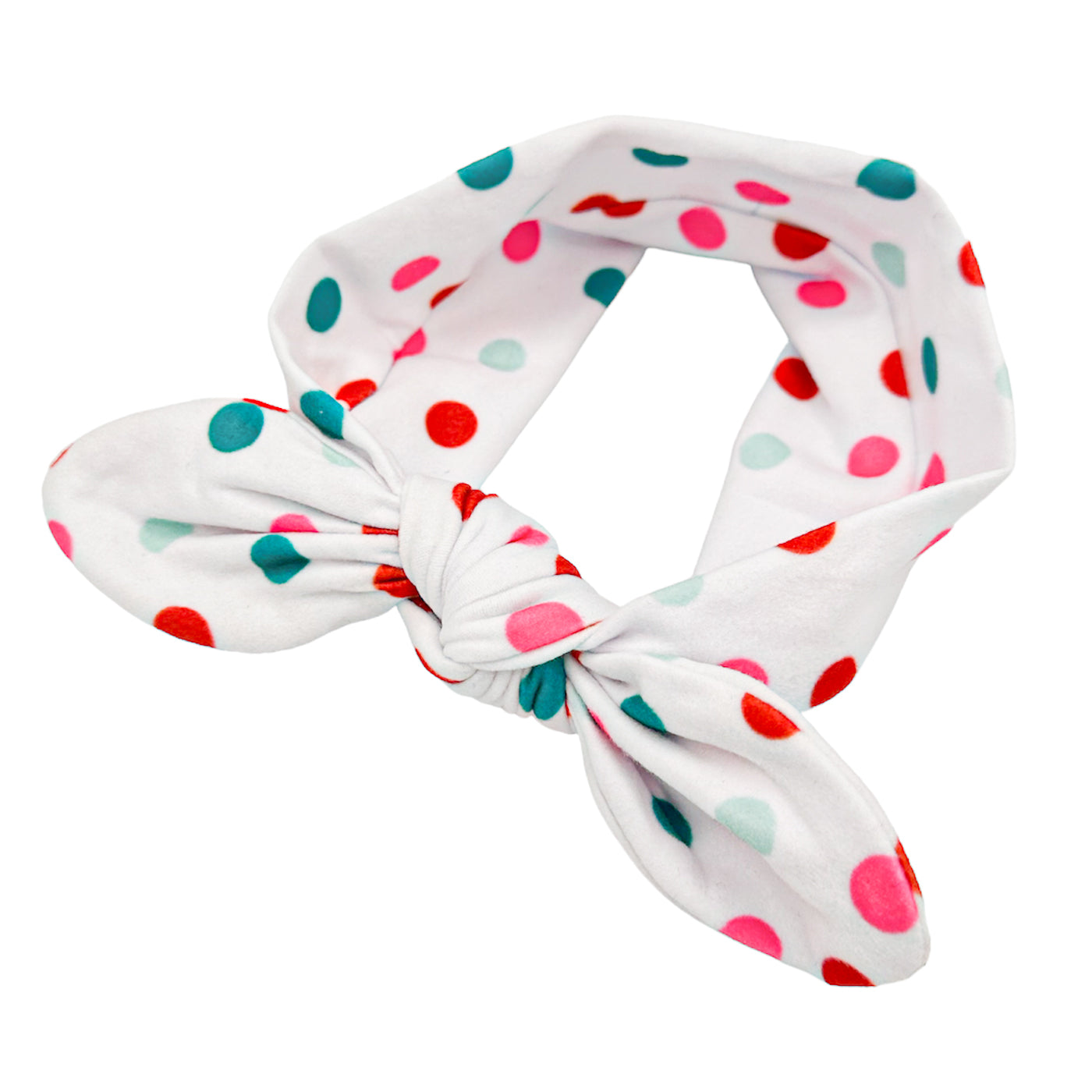 Haarband (gepunktet | 38cm) von oben - HAARallerliebst