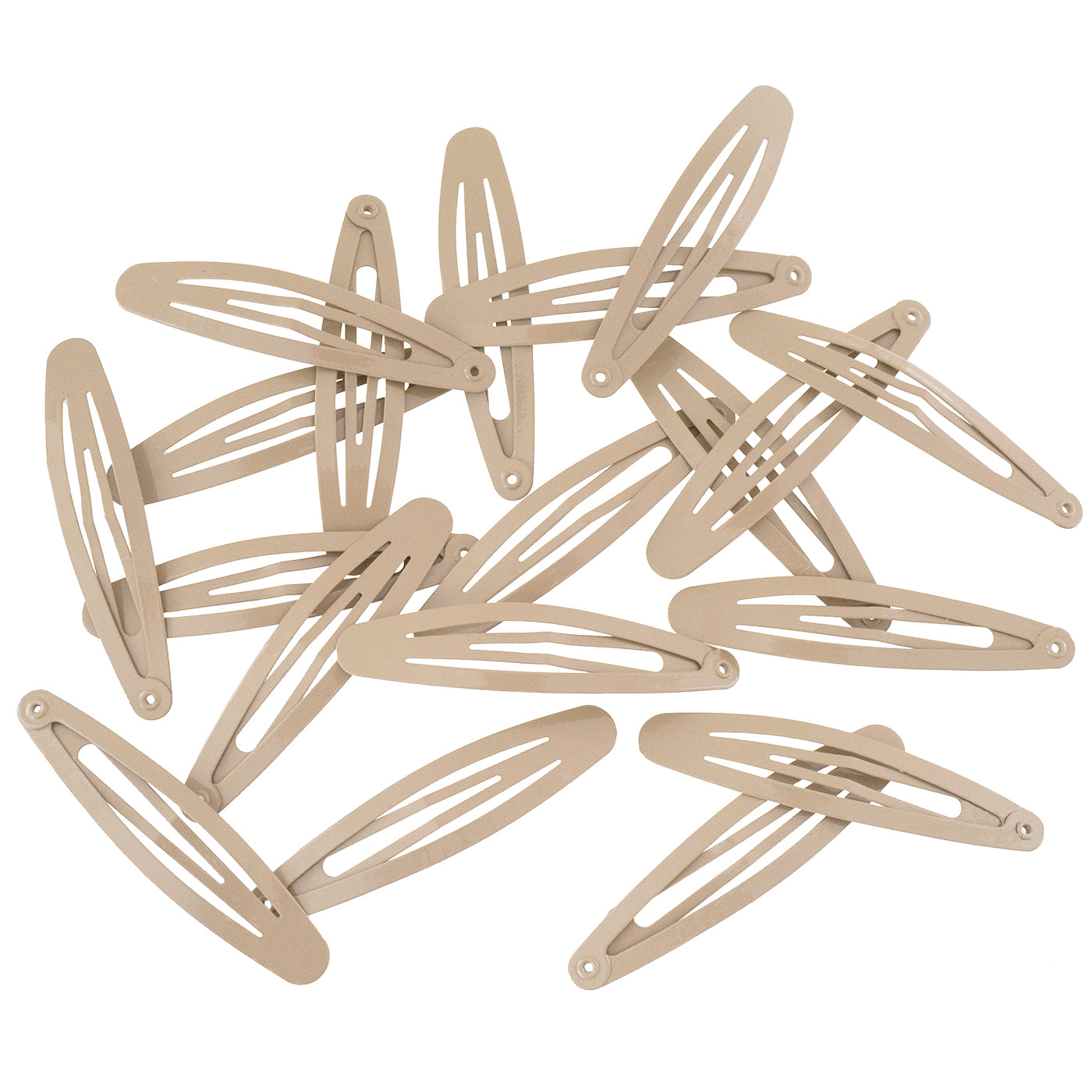 Haarspangen Groß Oval (beige | 20 Stück | 58mm) - HAARallerliebst