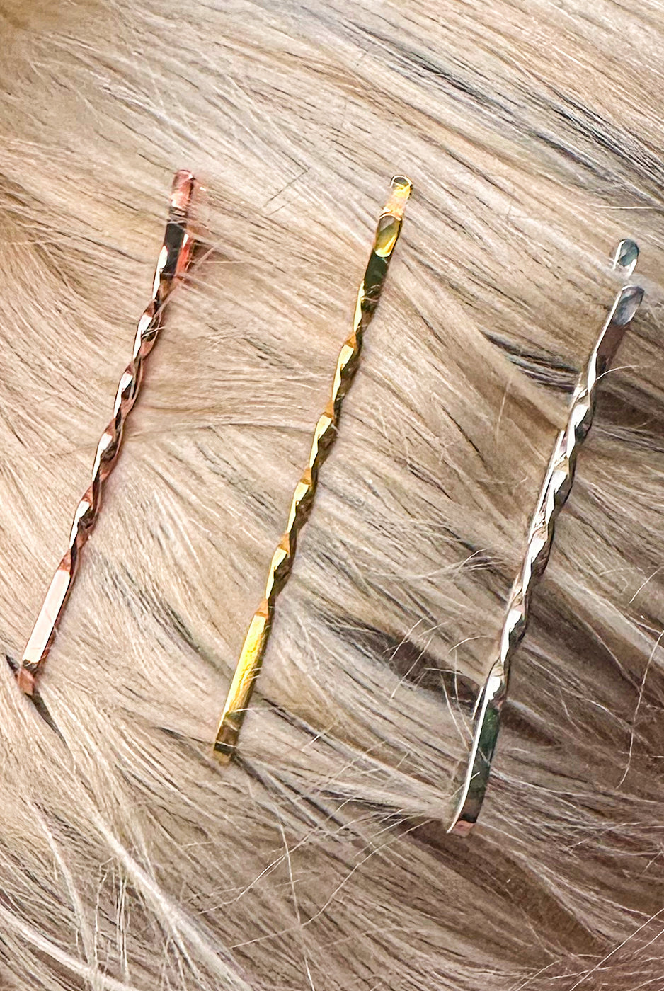 Bobby Pins gedreht (24 Stück | 5cm | (beige, gold, roségold, silber) für ultimativen Halt - HAARallerliebst