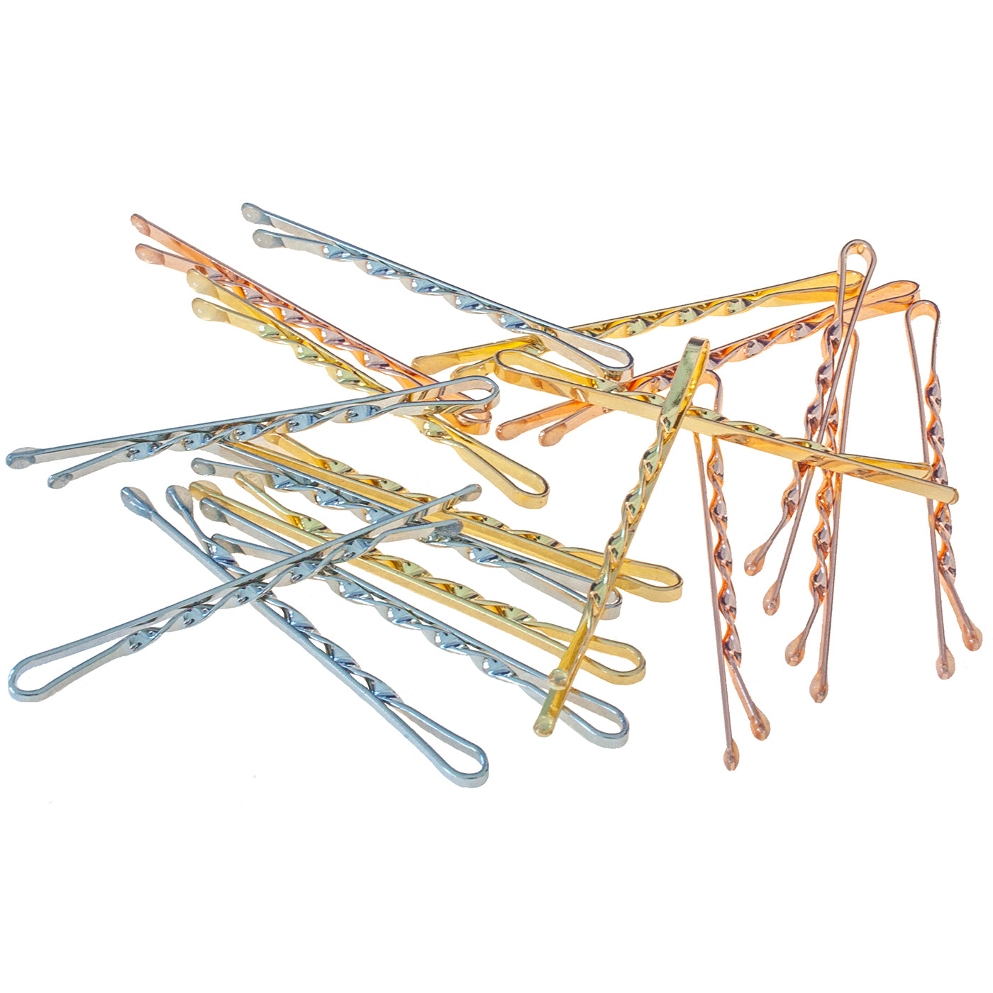 Bobby Pins gedreht (silber, roségold, gold | 18 Stück | 5cm) für ultra Halt - HAARallerliebst