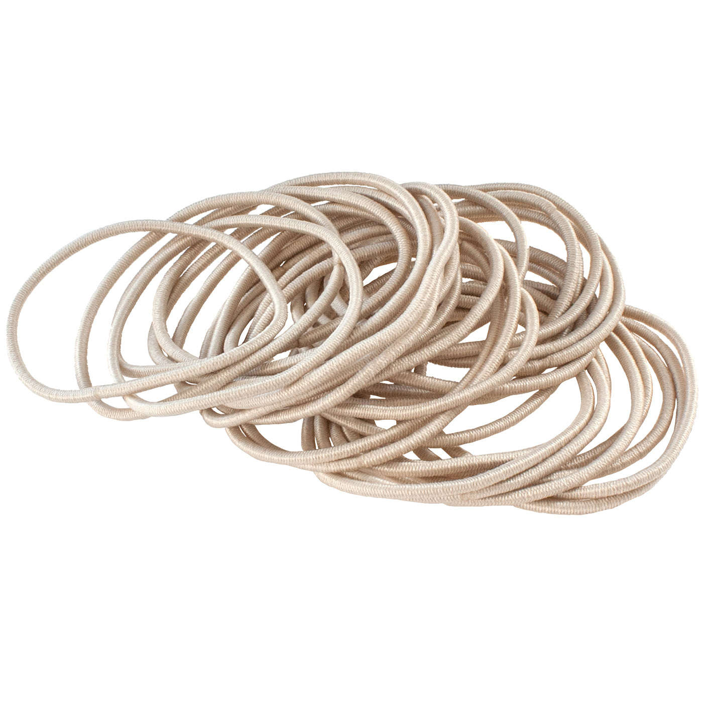 Haargummis dünn (hell beige | 30 Stück | 1,5mm) - HAARallerliebst