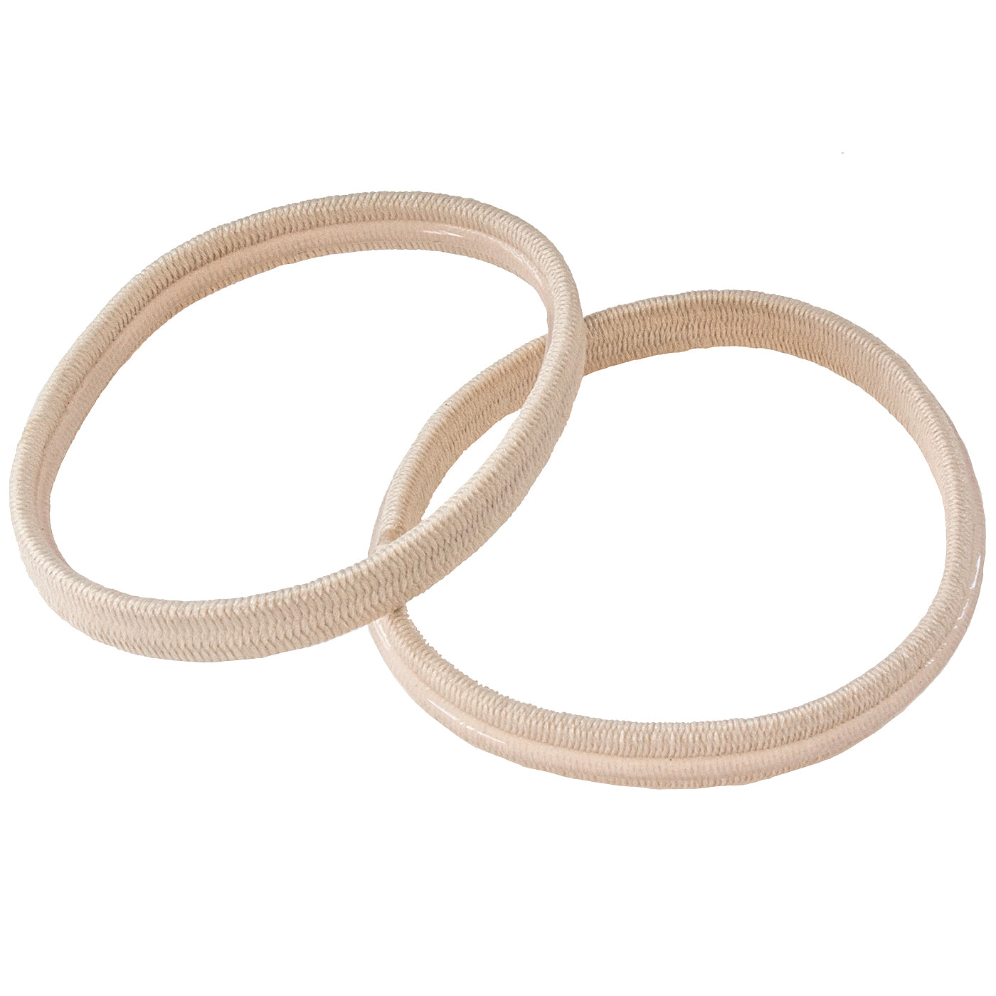 Haargummis mit Gummihaftung (beige | 12 Stück | 5mm breit) - HAARallerliebst