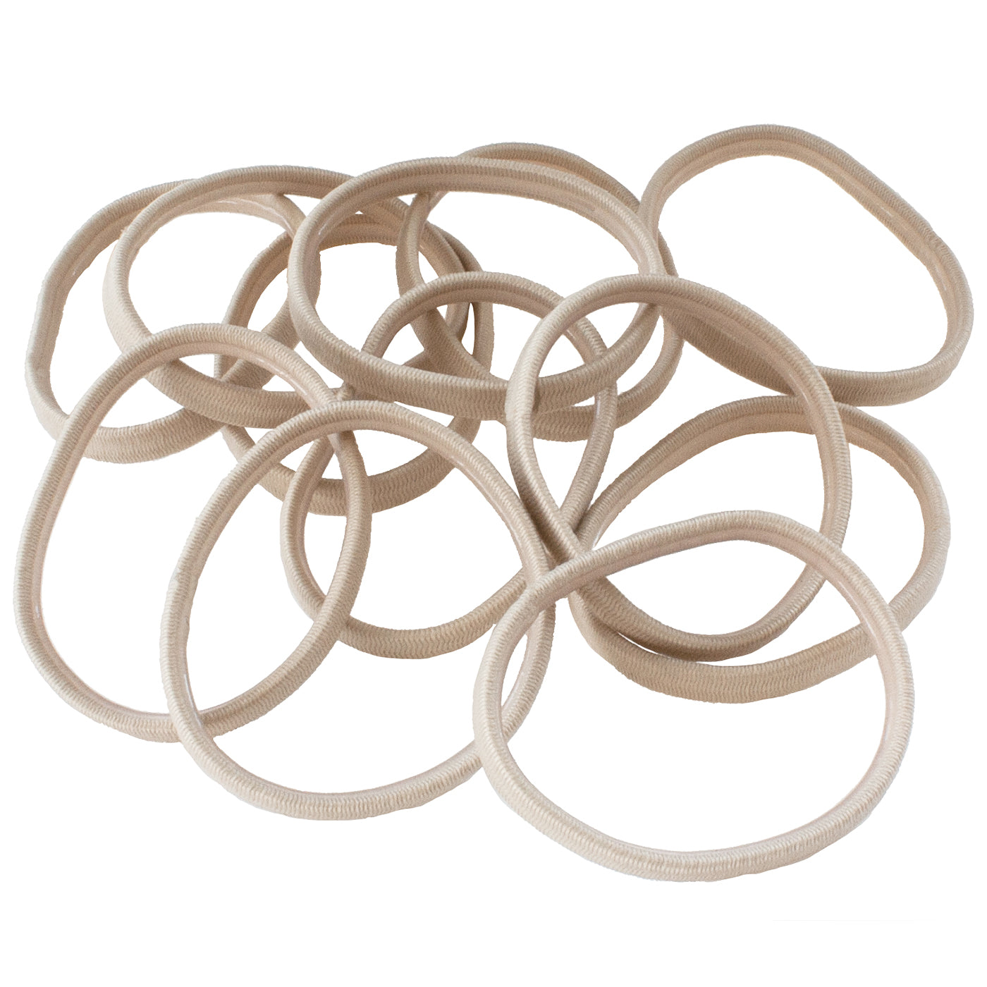 Haargummi mit Gummihaftung (beige | 12 Stück | 5mm breit) - HAARallerliebst