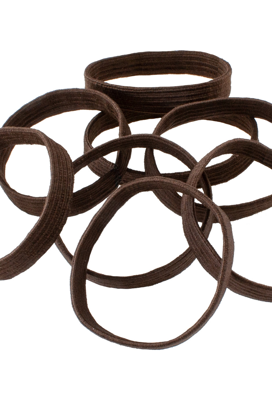 Haargummis breit (braun | 8 Stück |9mm breit) - HAARallerliebst