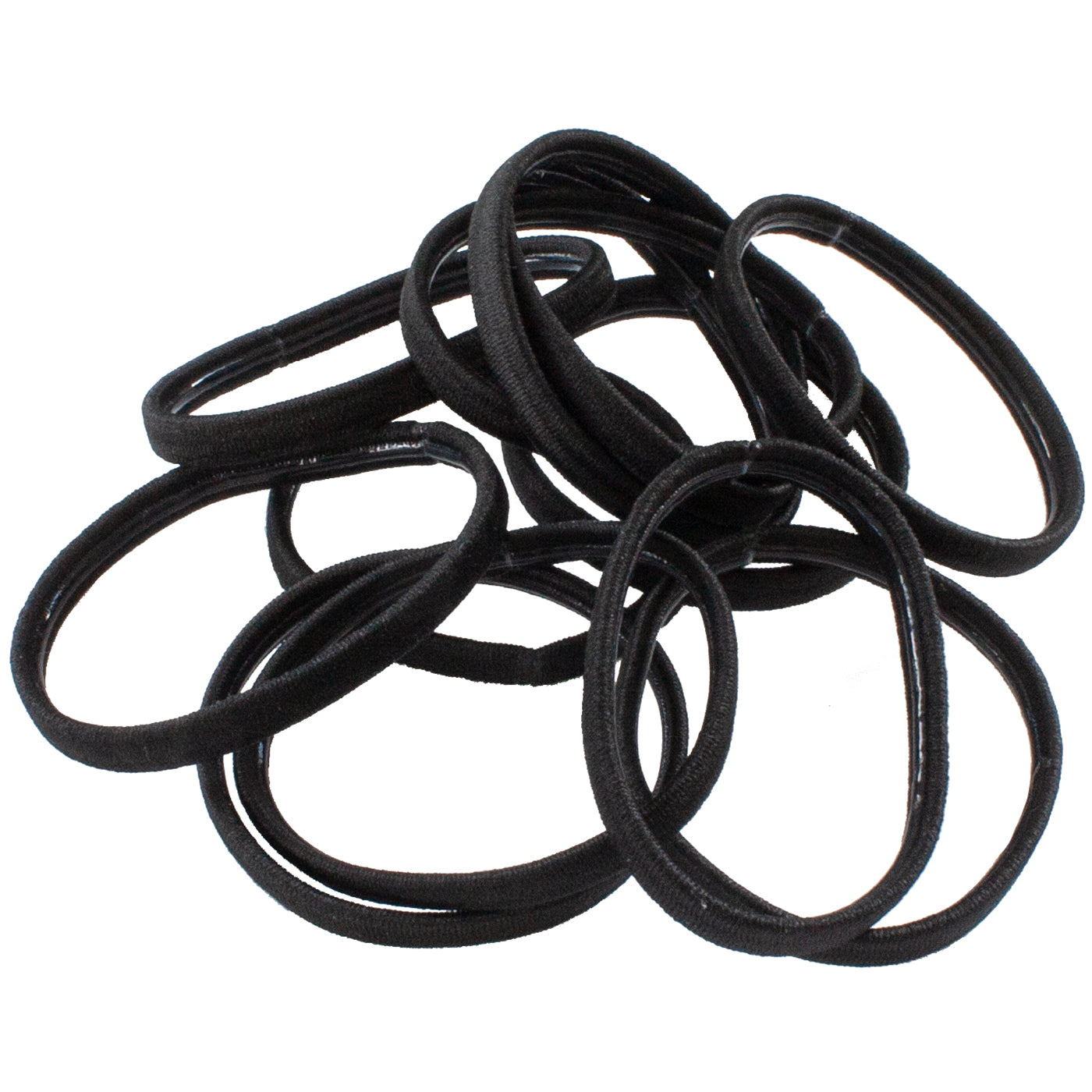 Haargummi mit Gummihaftung (schwarz | 12 Stück | 5mm breit) - HAARallerliebst