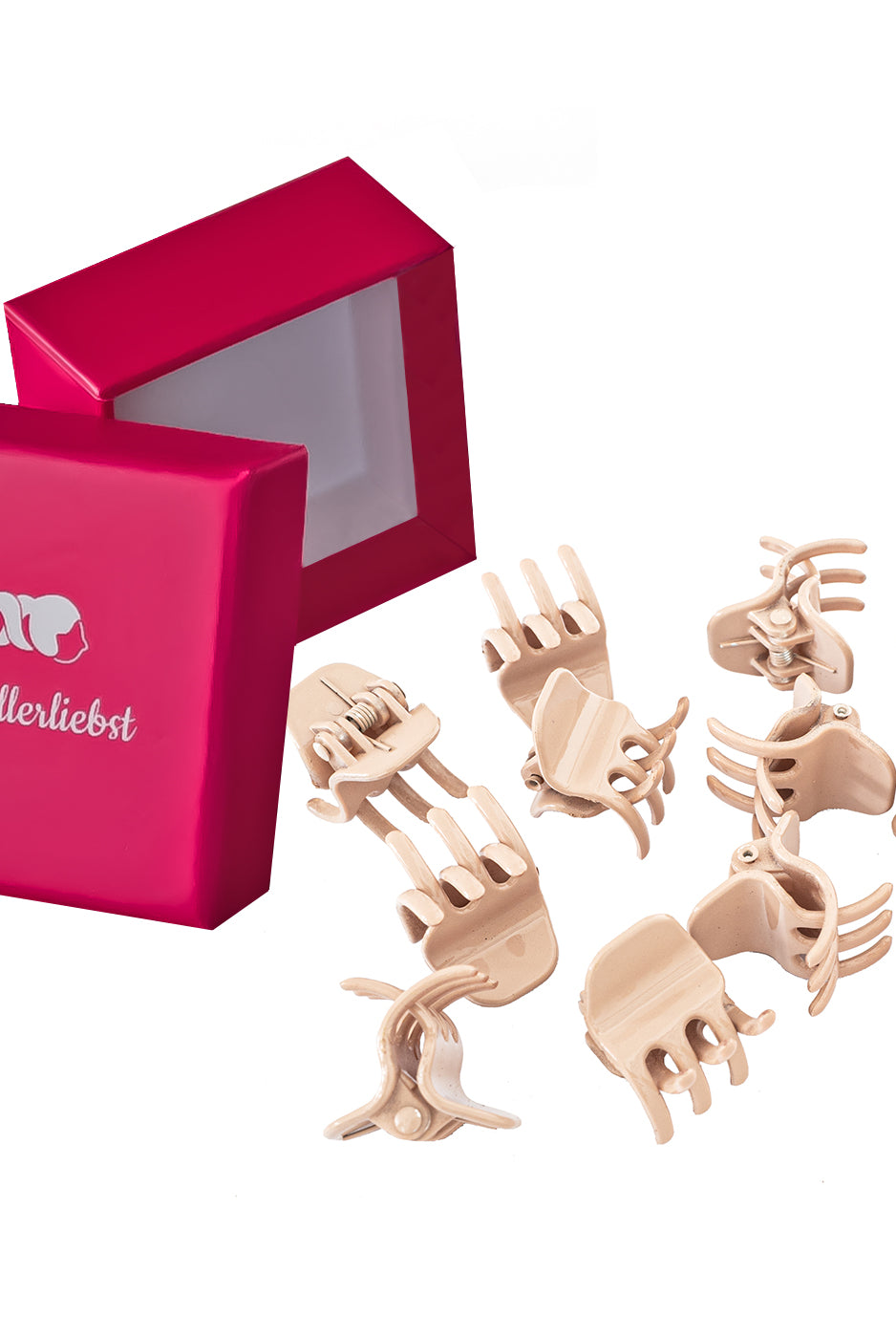 Haarklammern (beige | 12 Stück | 2cm) - HAARallerliebst