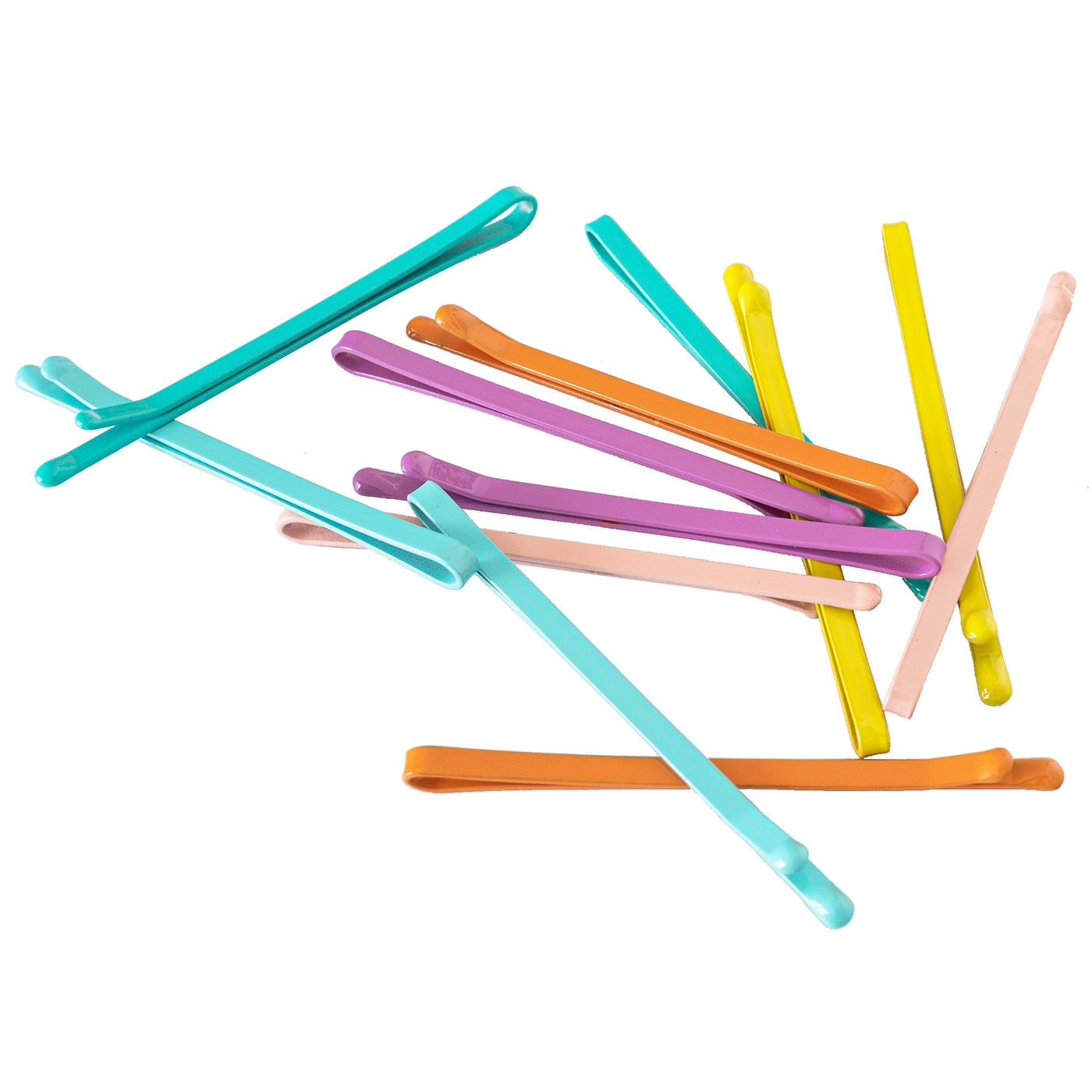 Bobby Pins extra breit (12 Stück | bunt | 2,5mm breit) - HAARallerliebst