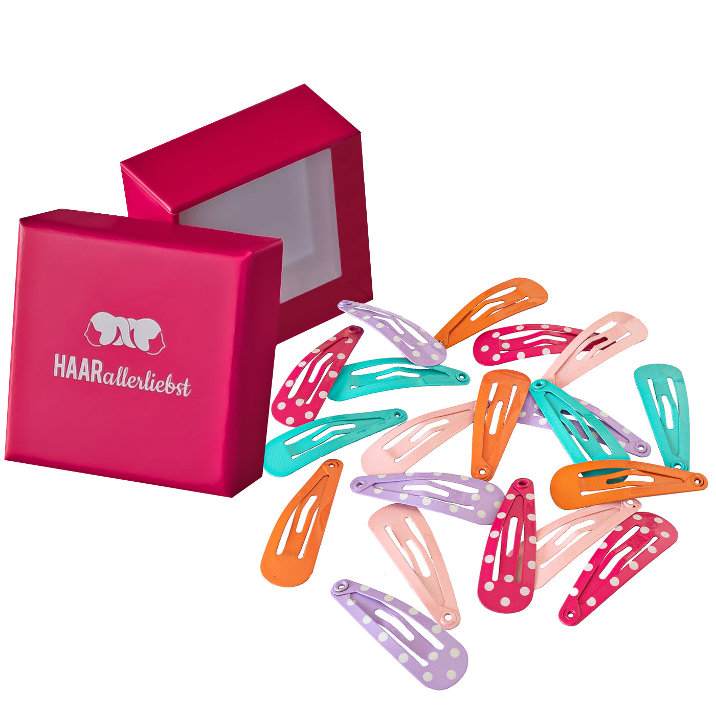 Haarspangen mini (bunt | 20 Stück | 30mm) - HAARallerliebst