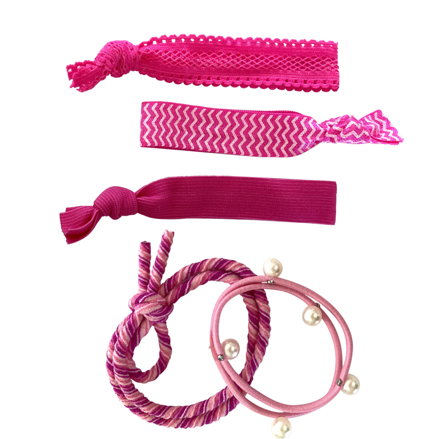 Haargummis Armbänder (pink | 5 Stück) - HAARallerliebst