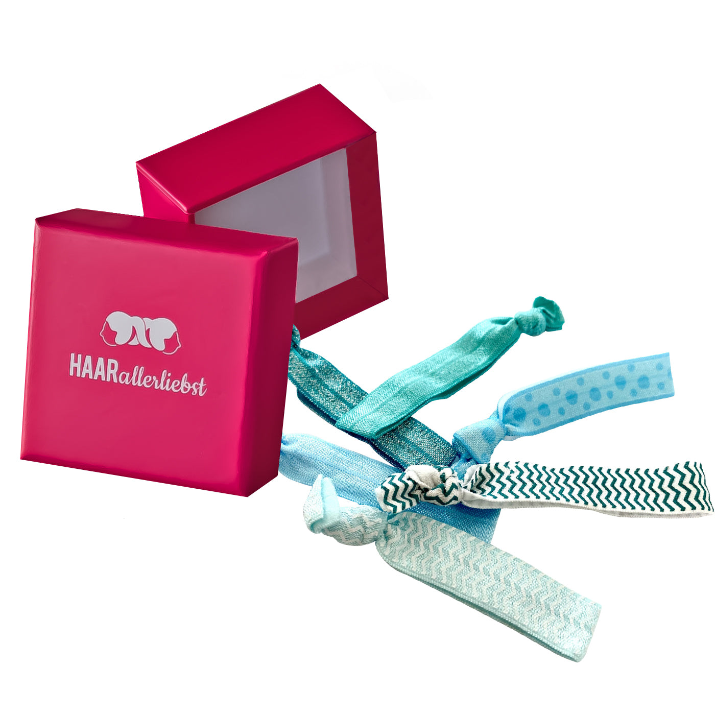 Haargummis Armbänder (türkis | 6 Stück) - HAARallerliebst