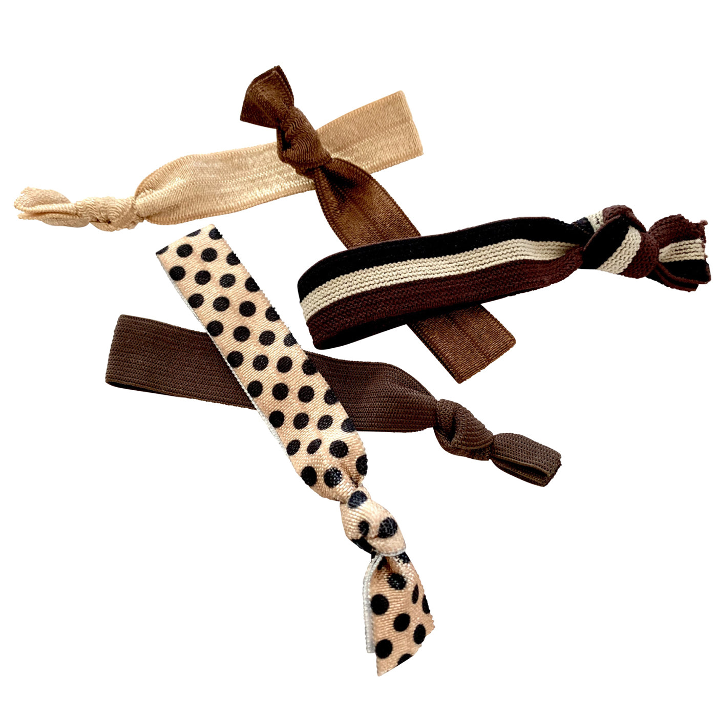 Armband Haargummi Set (beige braun | 5 Stück) - HAARallerliebst