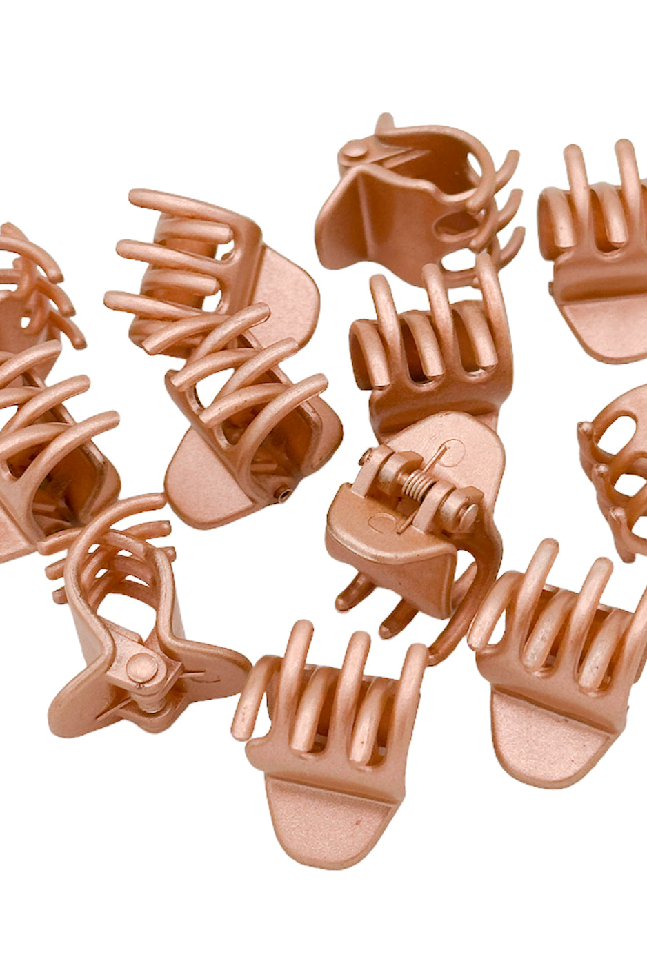 Haarklammer klein (roségold schimmernd | 12 Stück | 2cm) - HAARallerliebst