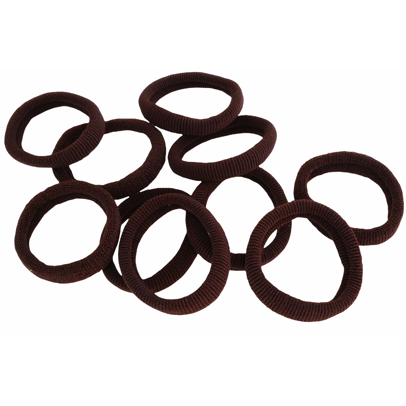 Haargummis weich (dunkelbraun | 10 Stück | 4cm) - HAARallerliebst