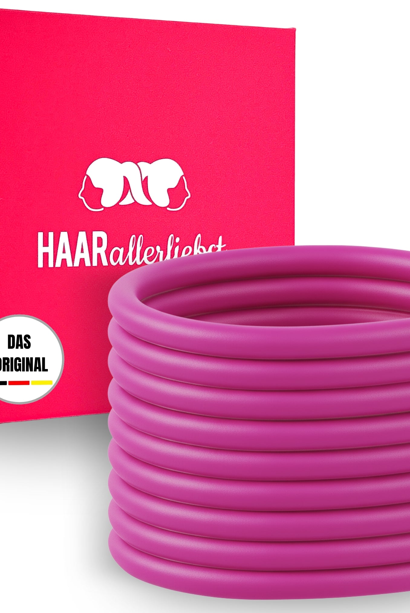 Silikon Haargummis (berry | 9 Stück) extra starker Halt - HAARallerliebst