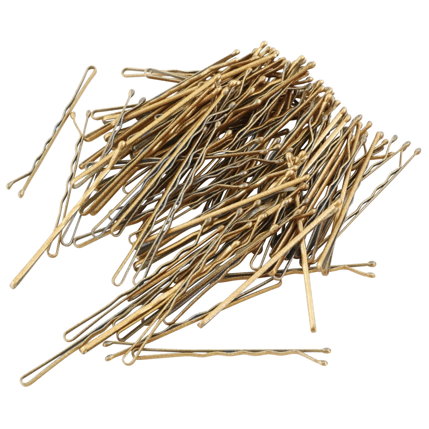 Bobby Pins gold (glitzernd | 100 Stück | 5cm) - HAARallerliebst