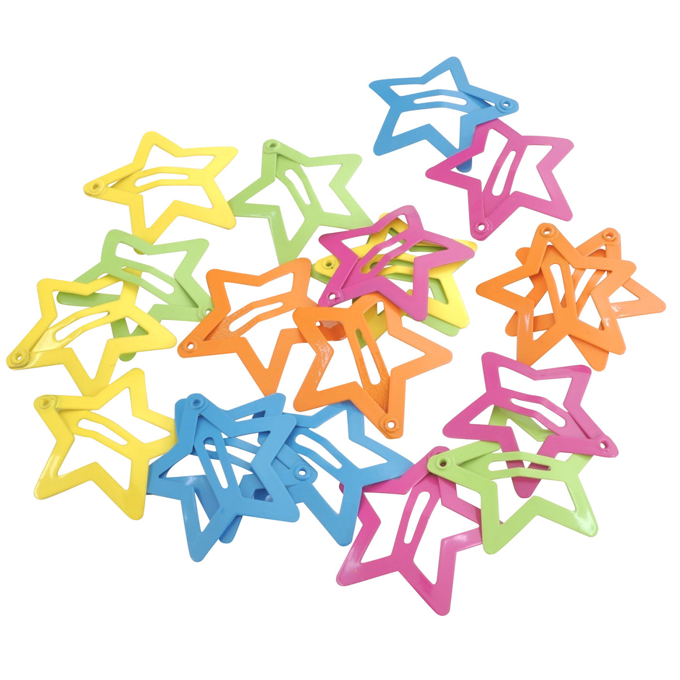 Haarspangen Sterne (bunt | 20 Stück | 3cm) - HAARallerliebst
