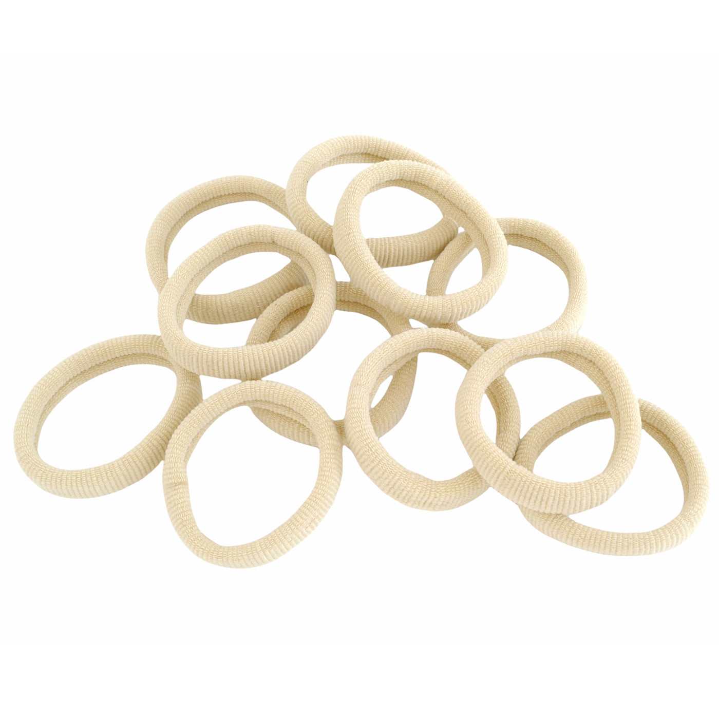 Schonende Haargummis weich (hell beige | 10 Stück | 4cm) - HAARallerliebst