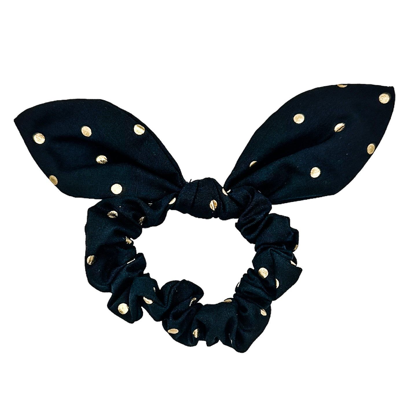 Haargummi Set Scrunchies (schwarz rosa gold | 2 Stück) - HAARallerliebst