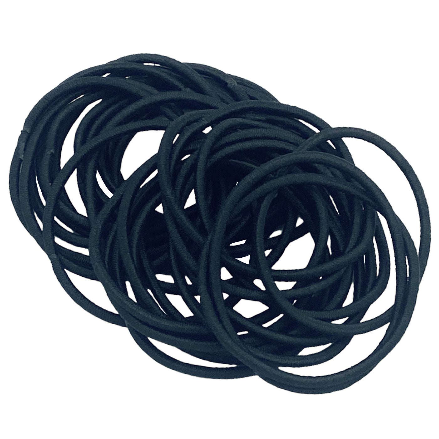 dünne Haargummis (schwarz | 30 Stück | 1,5mm) - HAARallerliebst