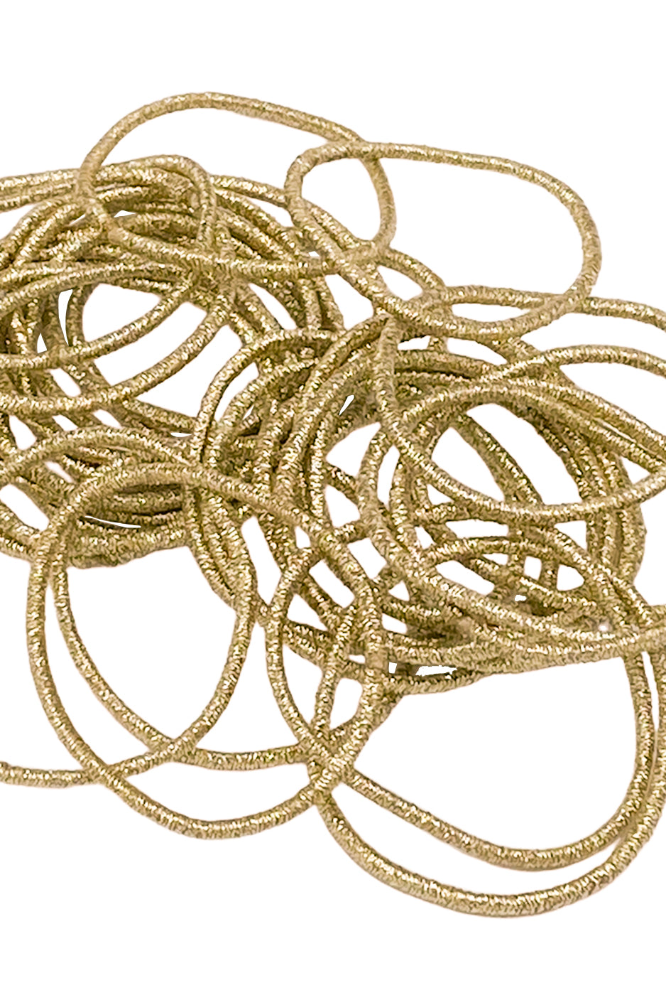 Haargummis gold (30 Stück | 1,5mm dünn) - HAARallerliebst