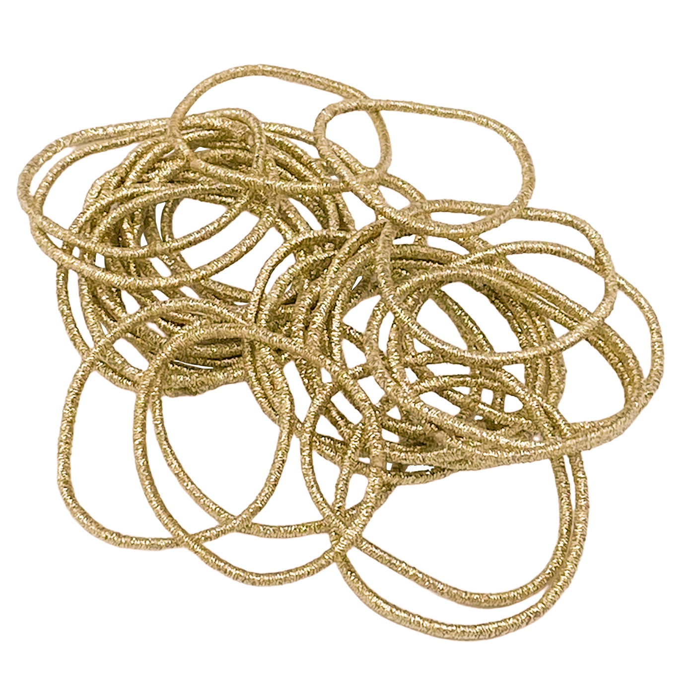 Haargummis gold (30 Stück | 1,5mm dünn) - HAARallerliebst