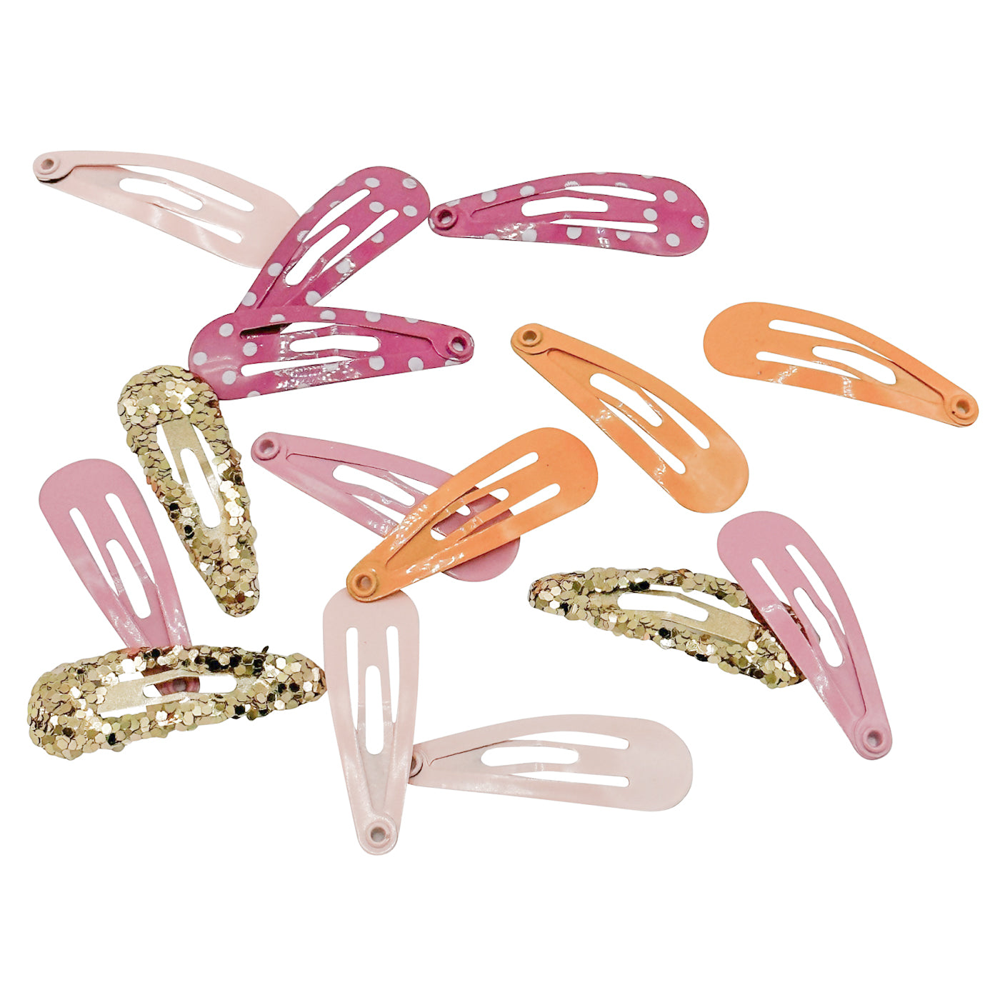 Mini Haarspangen für feines Haar (pink gold | 15 Stück | 30mm) - HAARallerliebst