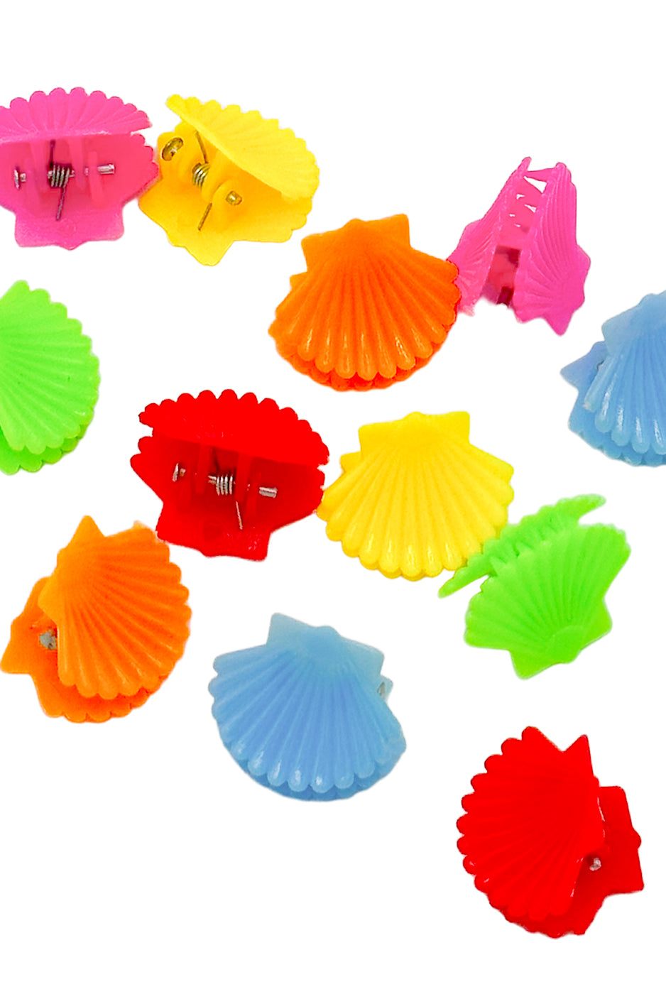 Kleine Haarklammern Muscheln (bunt | 12 Stück) - HAARallerliebst