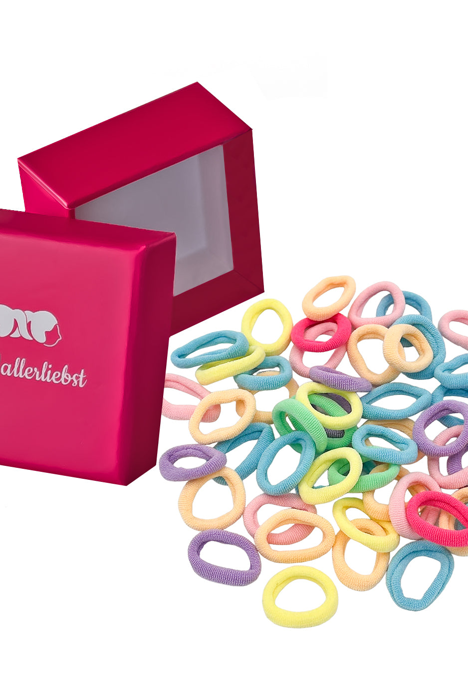 Haargummis klein (Pastell | 50 Stück | 2cm) - HAARallerliebst