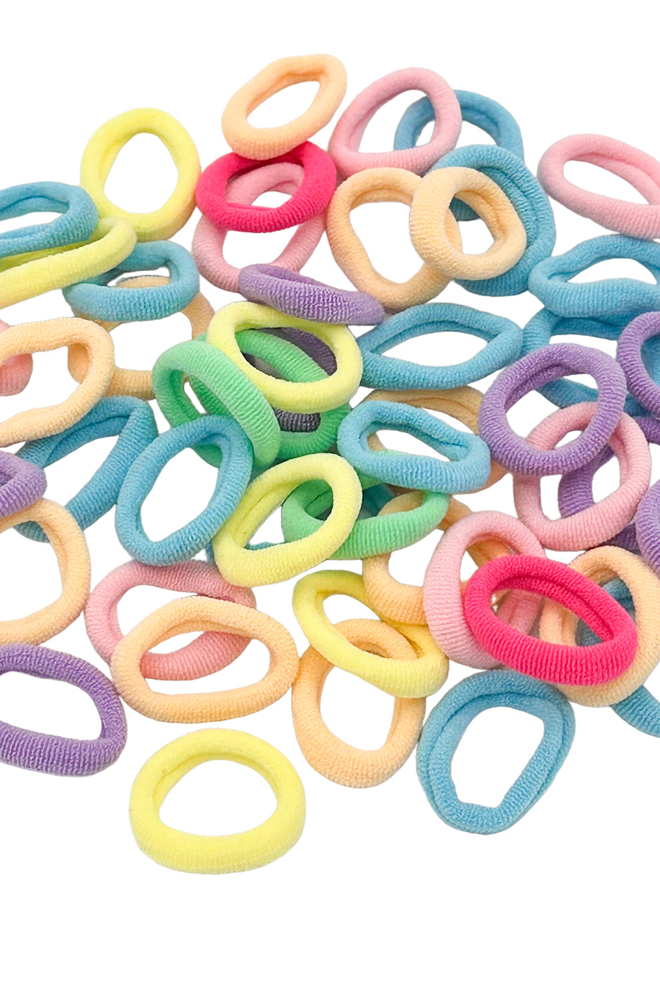 Kleine Haargummis (Pastell | 50 Stück | 2cm) - HAARallerliebst