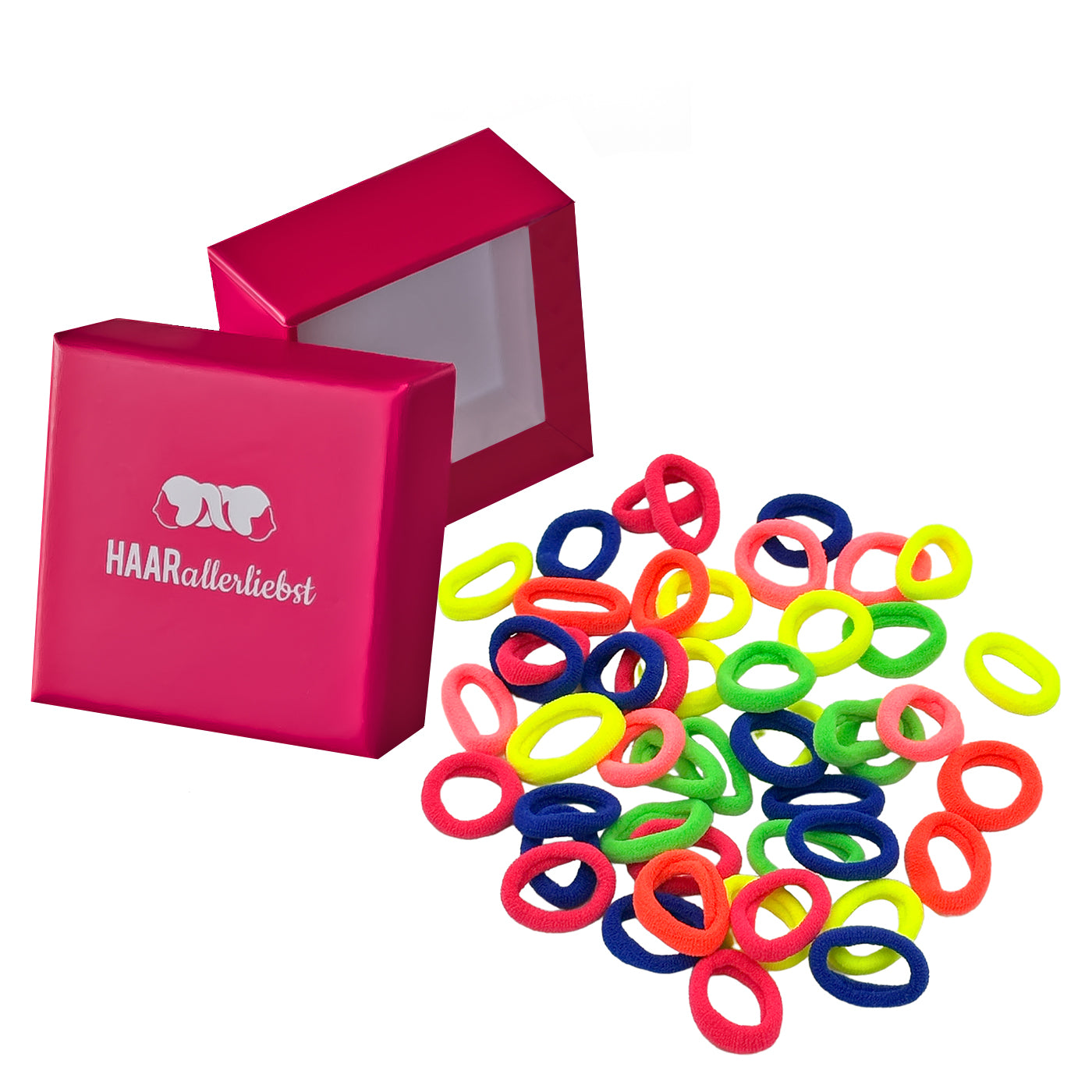 Haargummis klein (Neon | 50 Stück | 2cm) - HAARallerliebst
