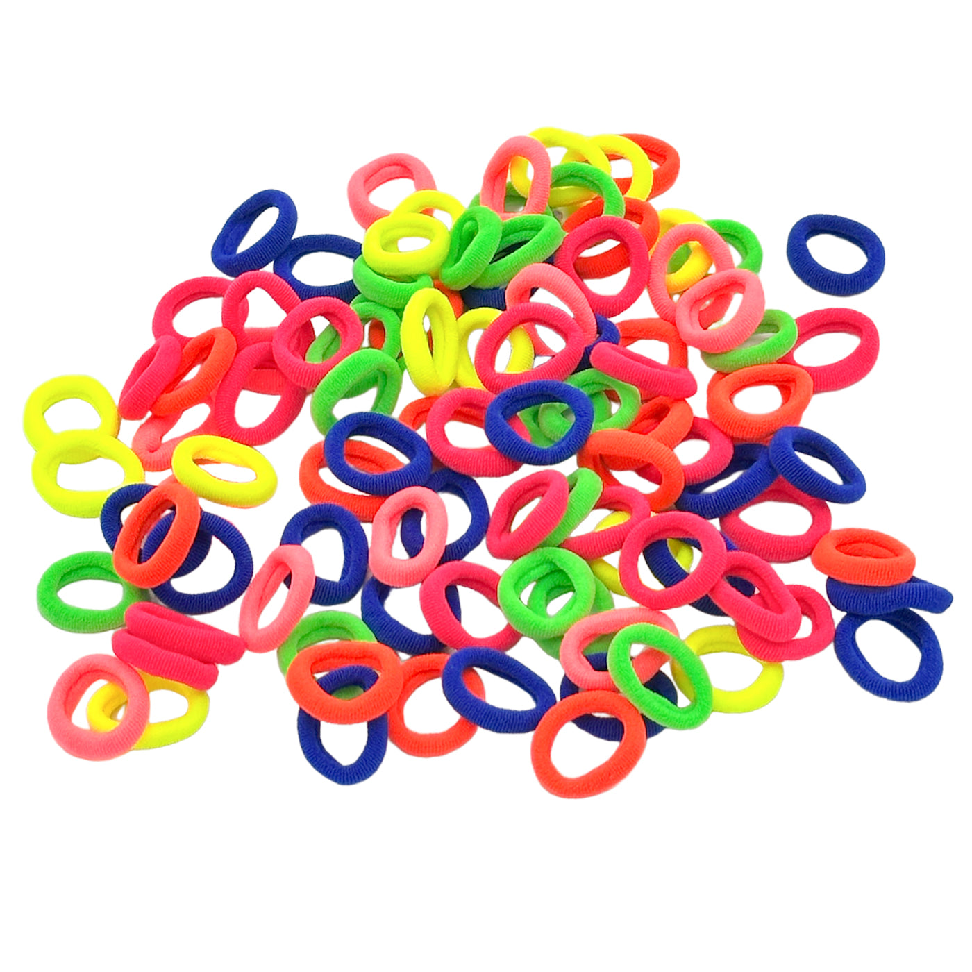 Haargummis klein (Neon | 100 Stück | 2cm) - HAARallerliebst