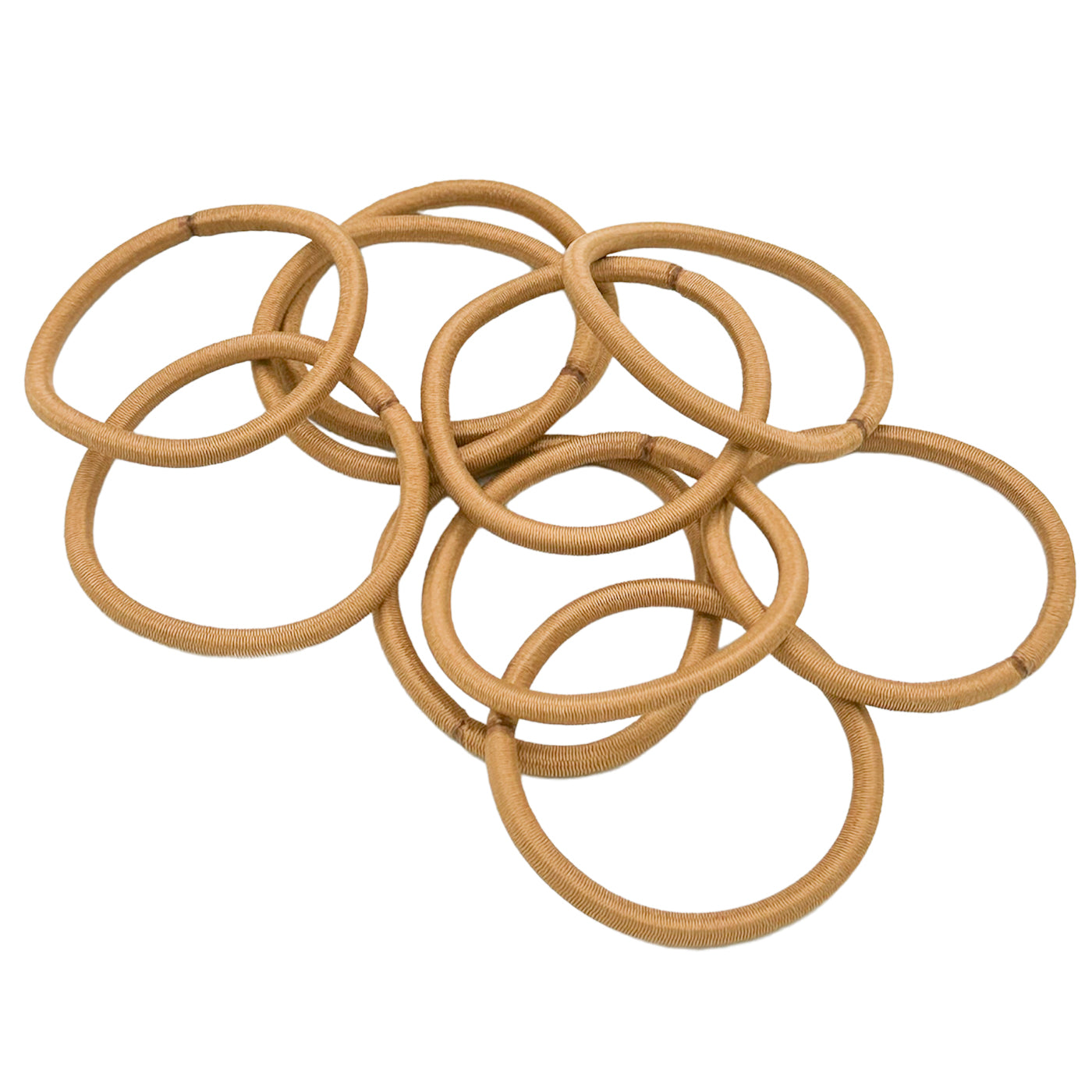 Haargummis blond (verschiedene beigetöne | 20 Stück | 3,5mm dick) - HAARallerliebst