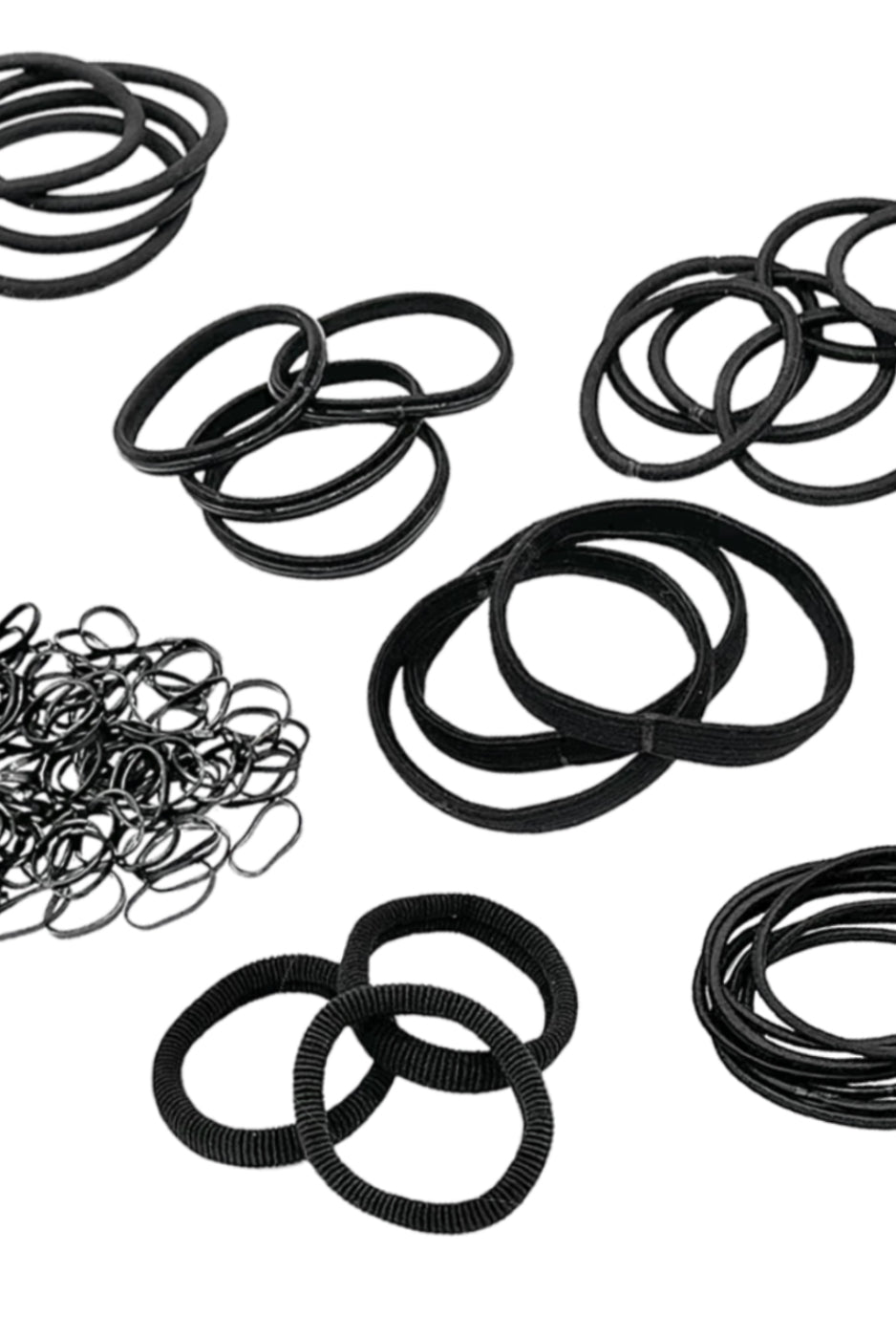 Haargummi Test Set (schwarz | 78 Stück | 7 Sorten) - HAARallerliebst