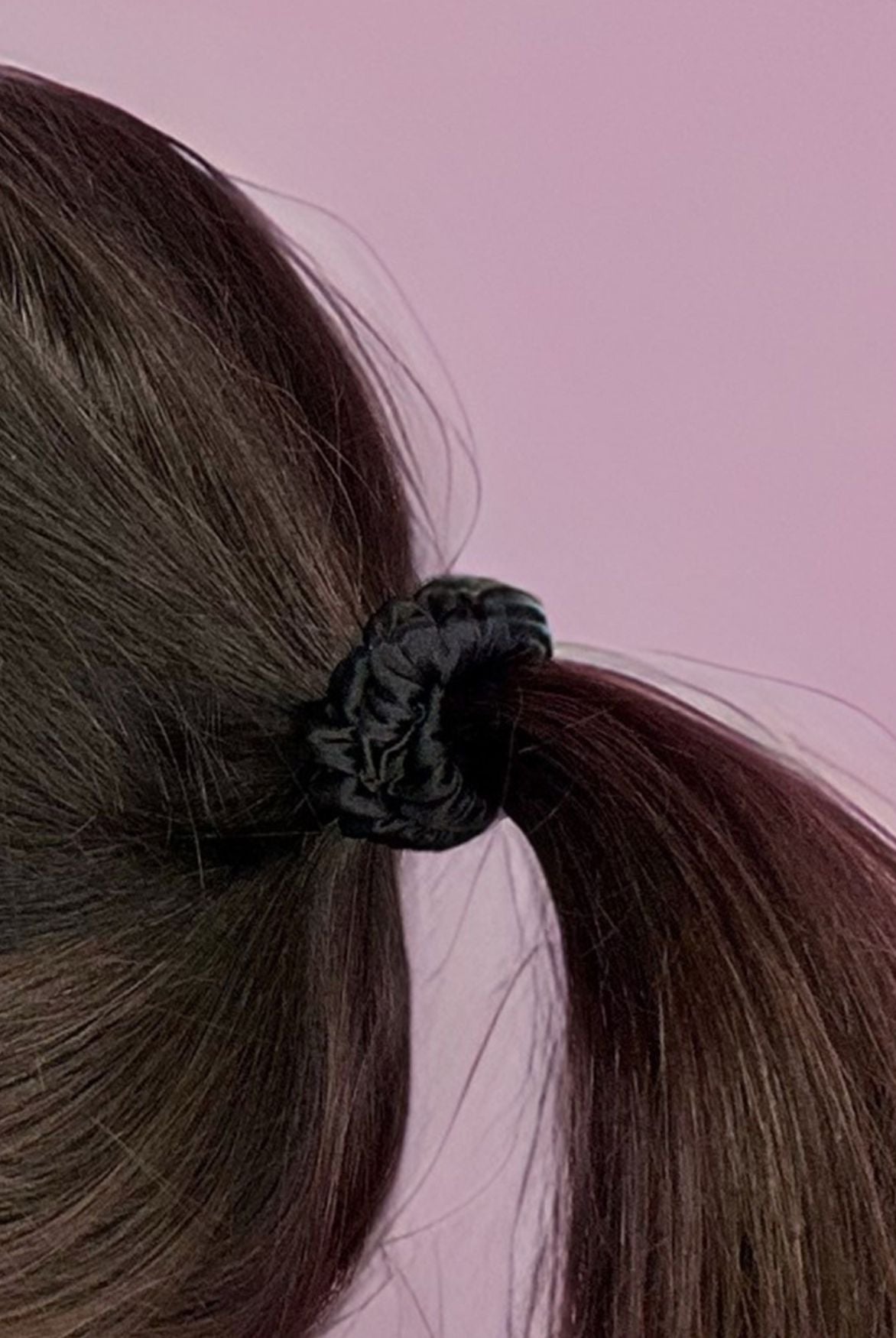 Seiden Scrunchies schwarz (dünn | 4 Stück) - HAARallerliebst