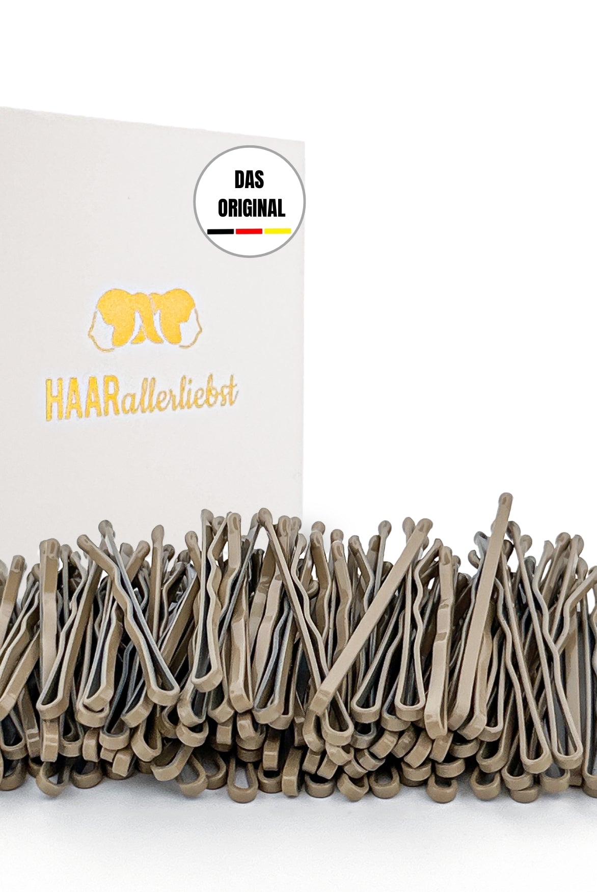 Bobby Pins mini (beige | 100 Stück | 34mm) - HAARallerliebst