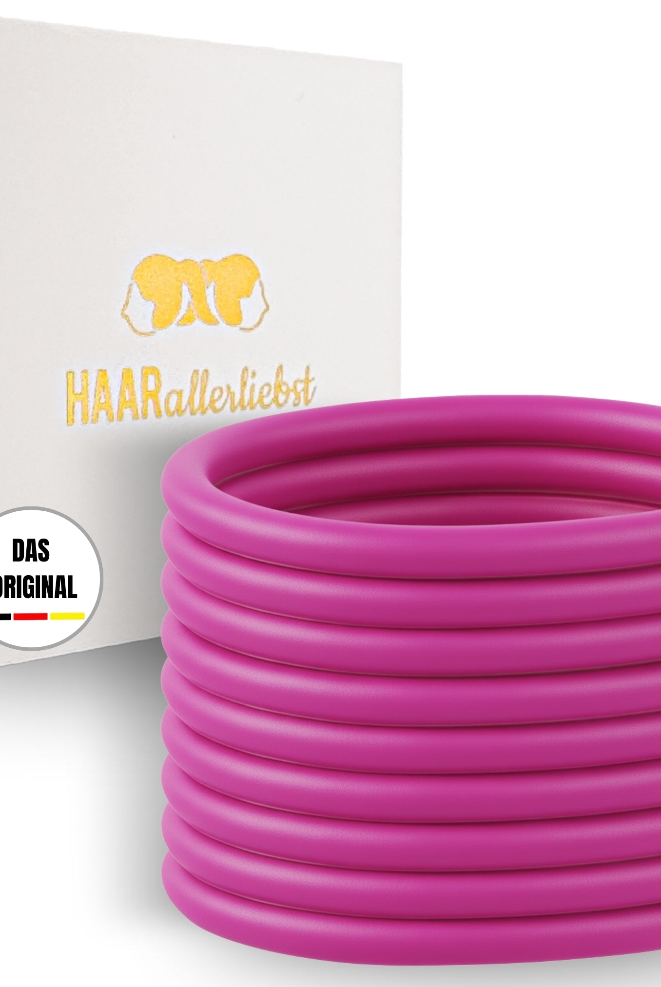 Silikon Haargummis (berry | 9 Stück) extra starker Halt - HAARallerliebst