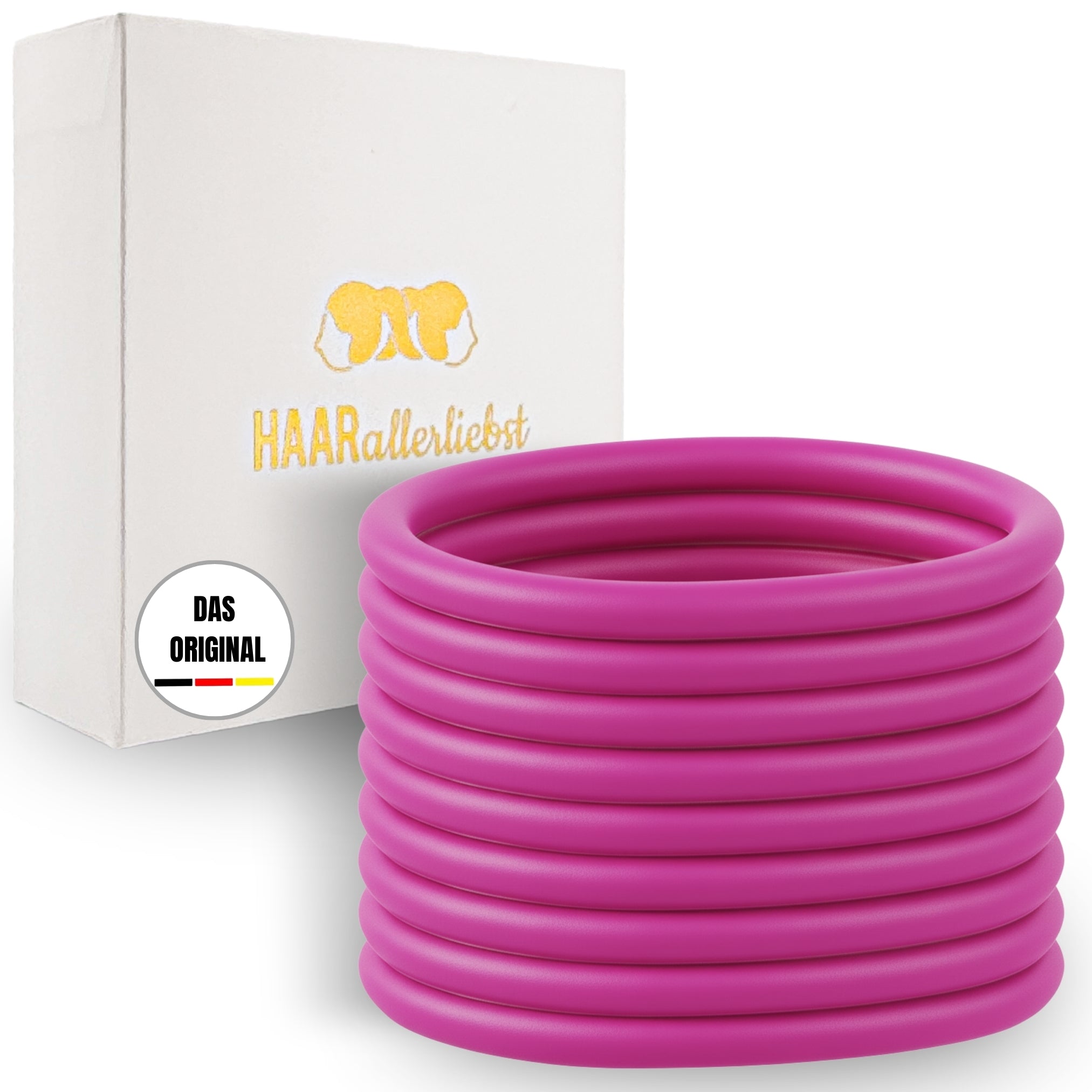 Silikon Haargummis (berry | 9 Stück) extra starker Halt - HAARallerliebst